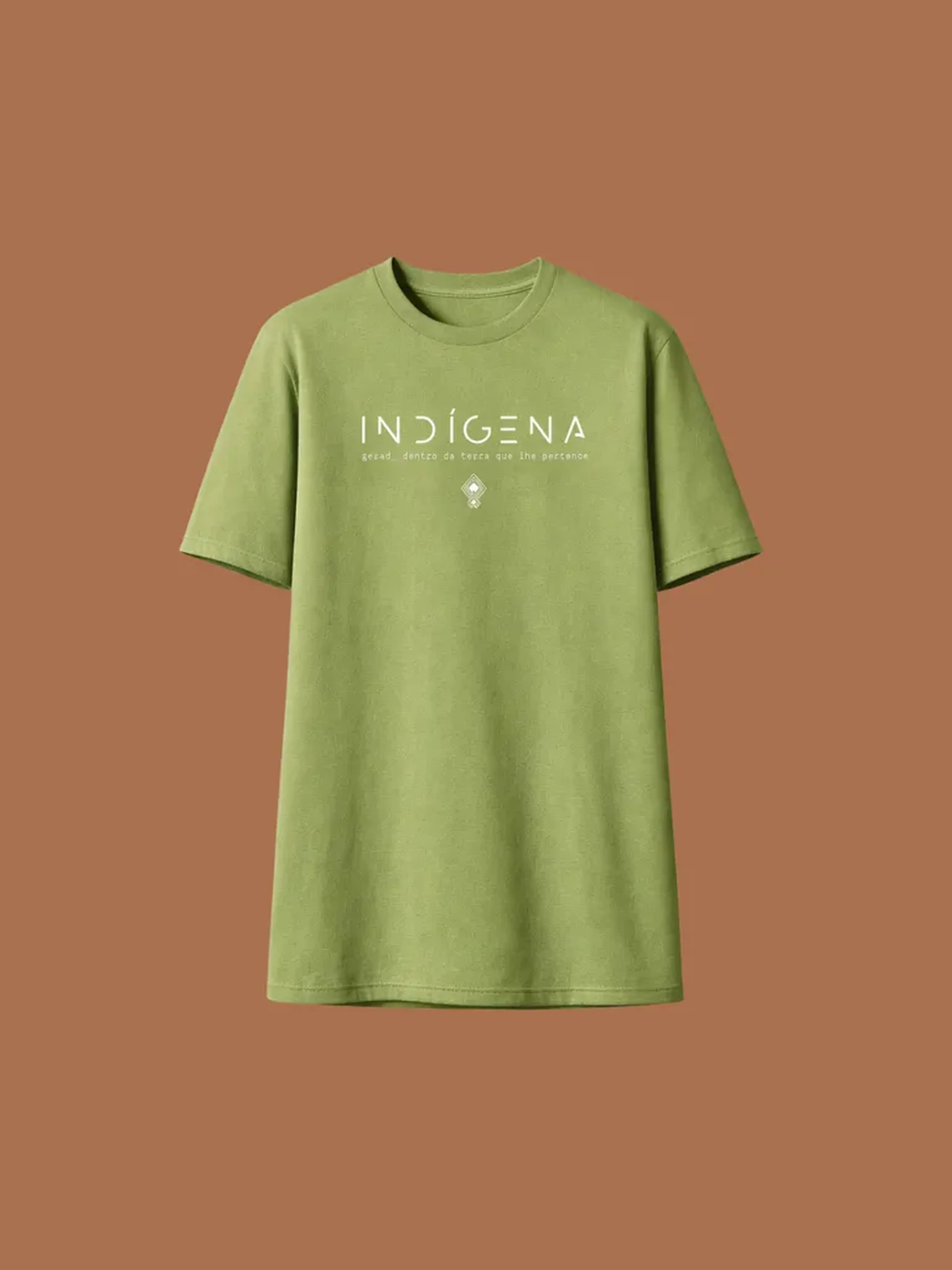 CAMISETA INDÍGENA - VERDE OLIVA imagem