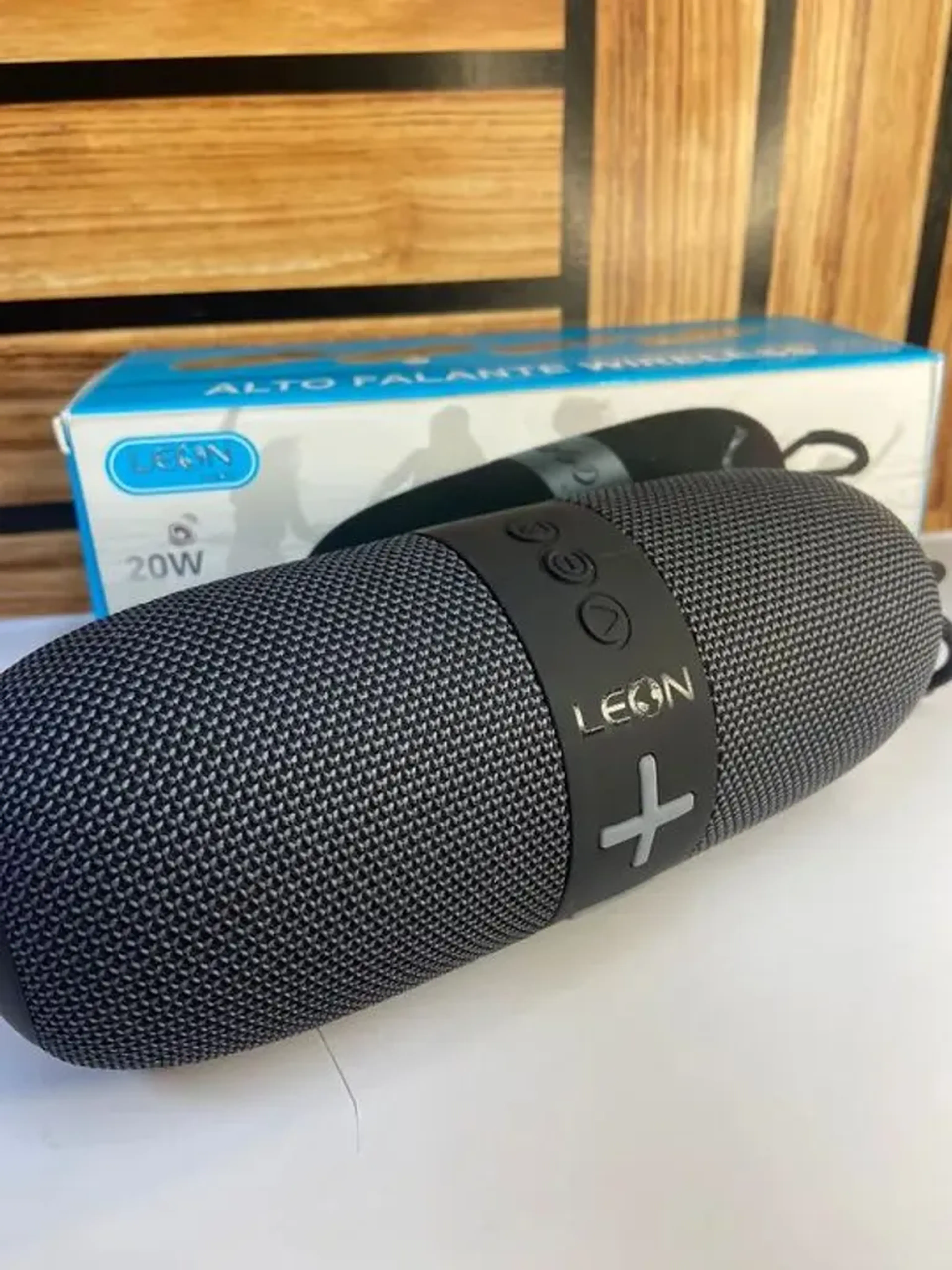 Caixa de Som Grave Bluetooth Cinza IPX06 - Leon imagem