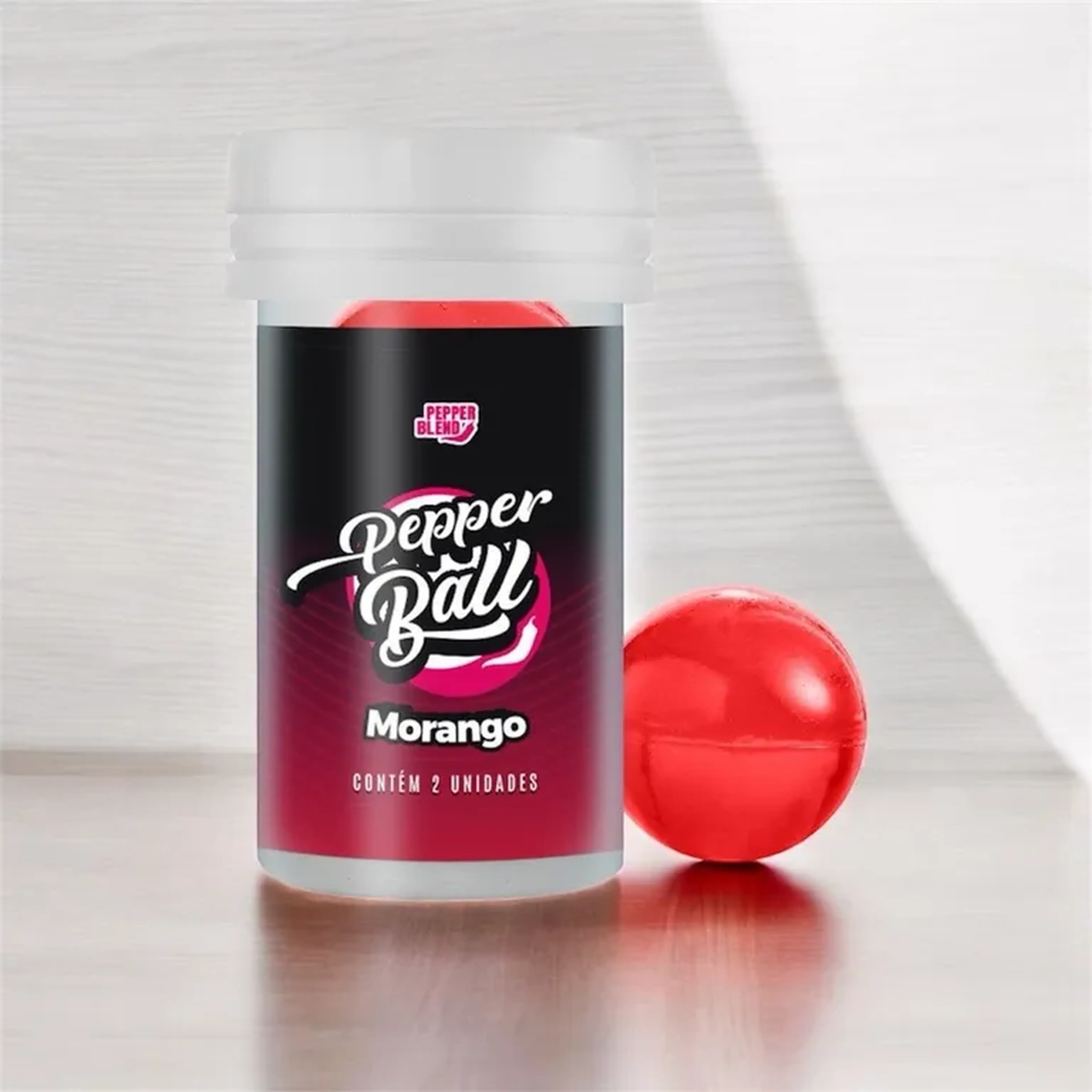 BOLINHAS EXPLOSIVAS PEPPER BALL 2UN MORANGO imagem