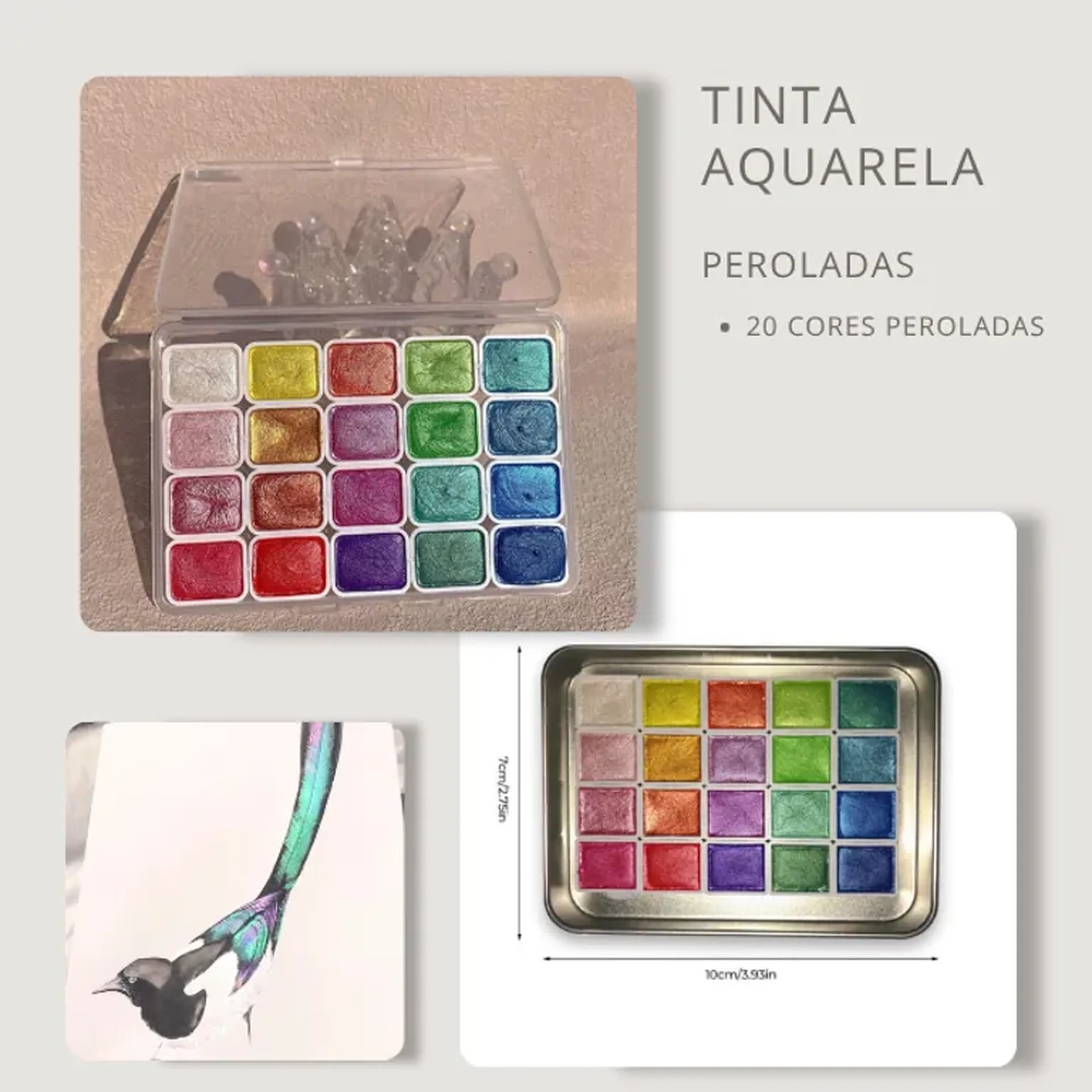 Tinta Aquarela Perolada imagem