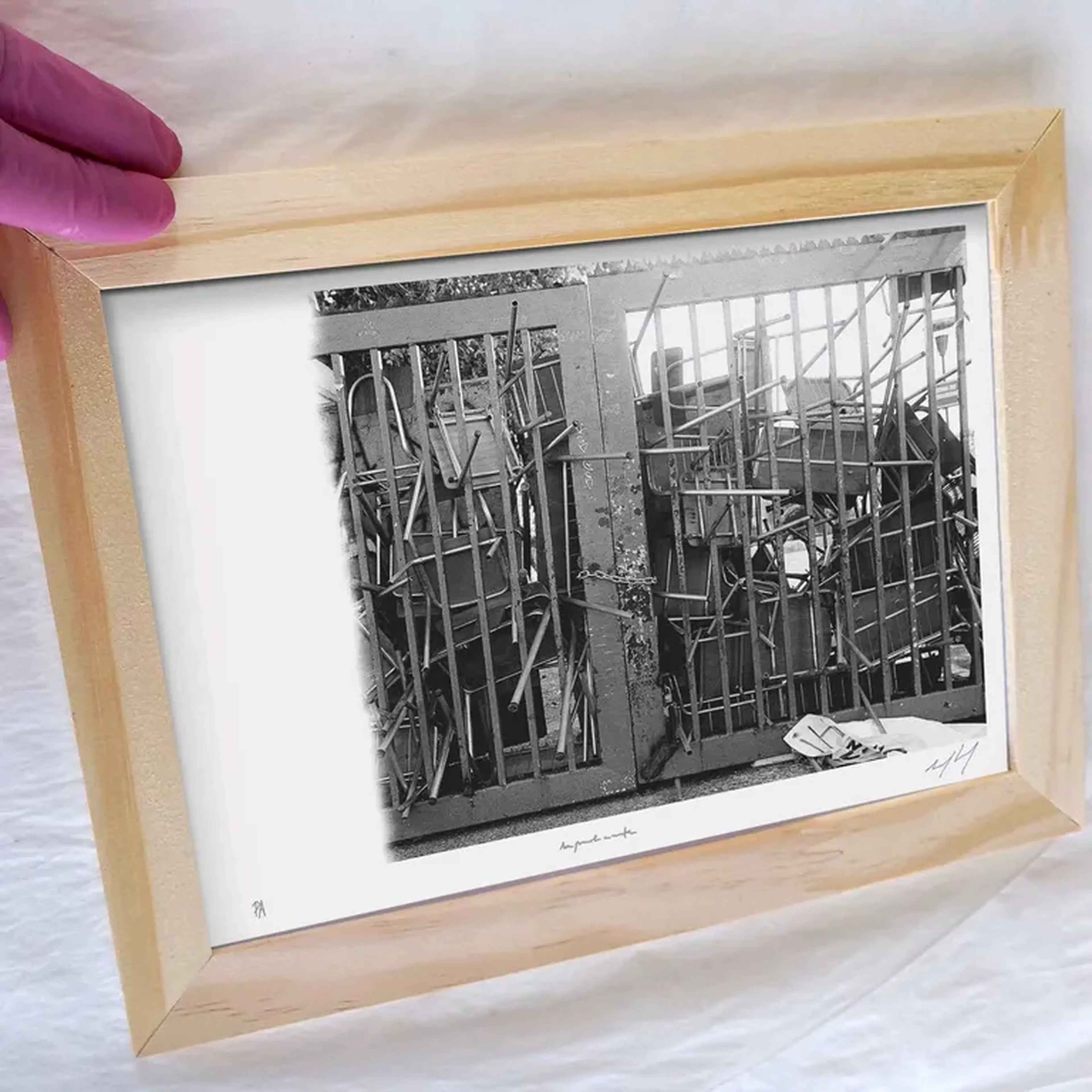 Palávoras - Silêncio - 15x21 cm moldura plana imagem