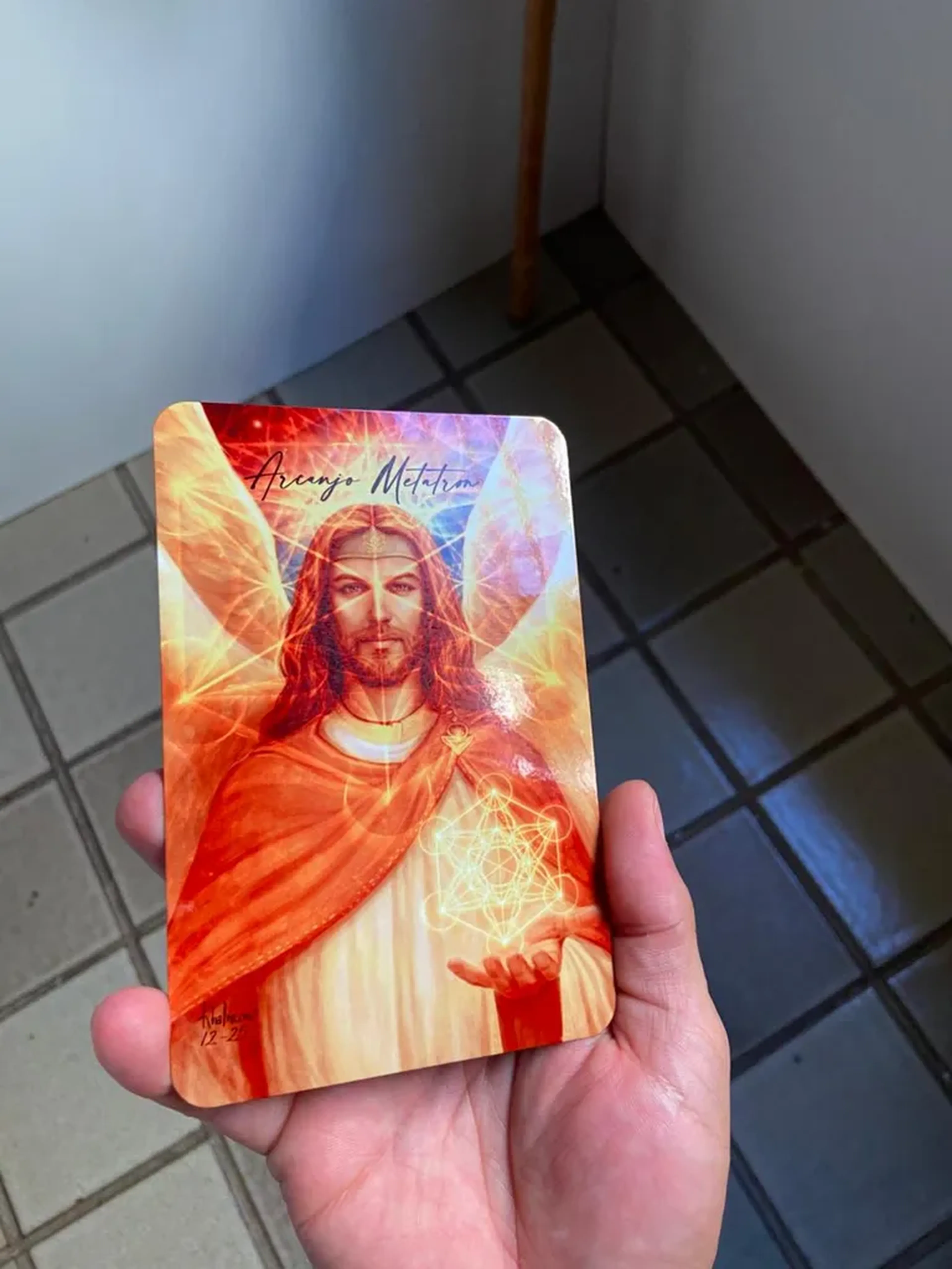 Arcanjo Metatron- Postal Metálico imagem