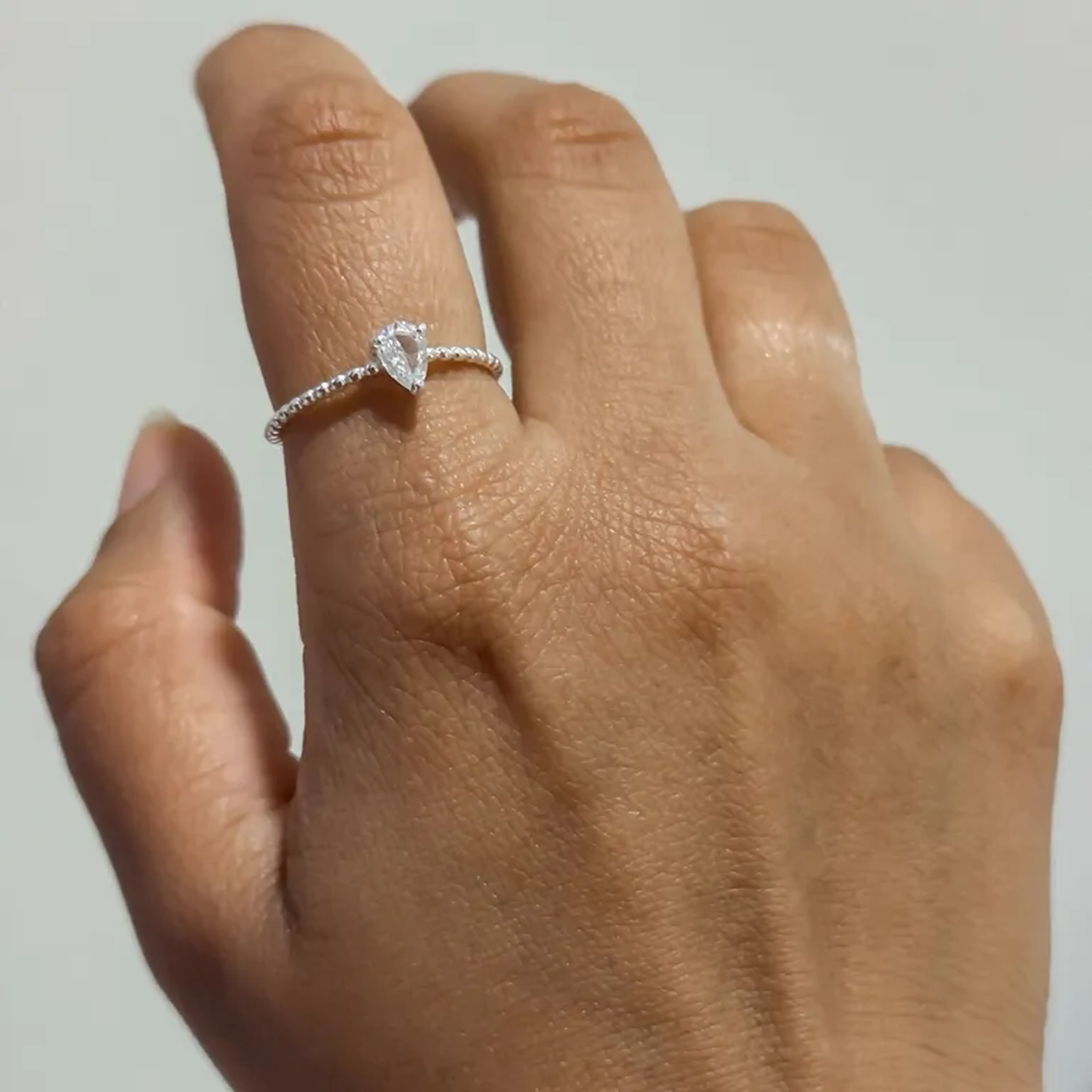 Anel Zircônia Gota imagem