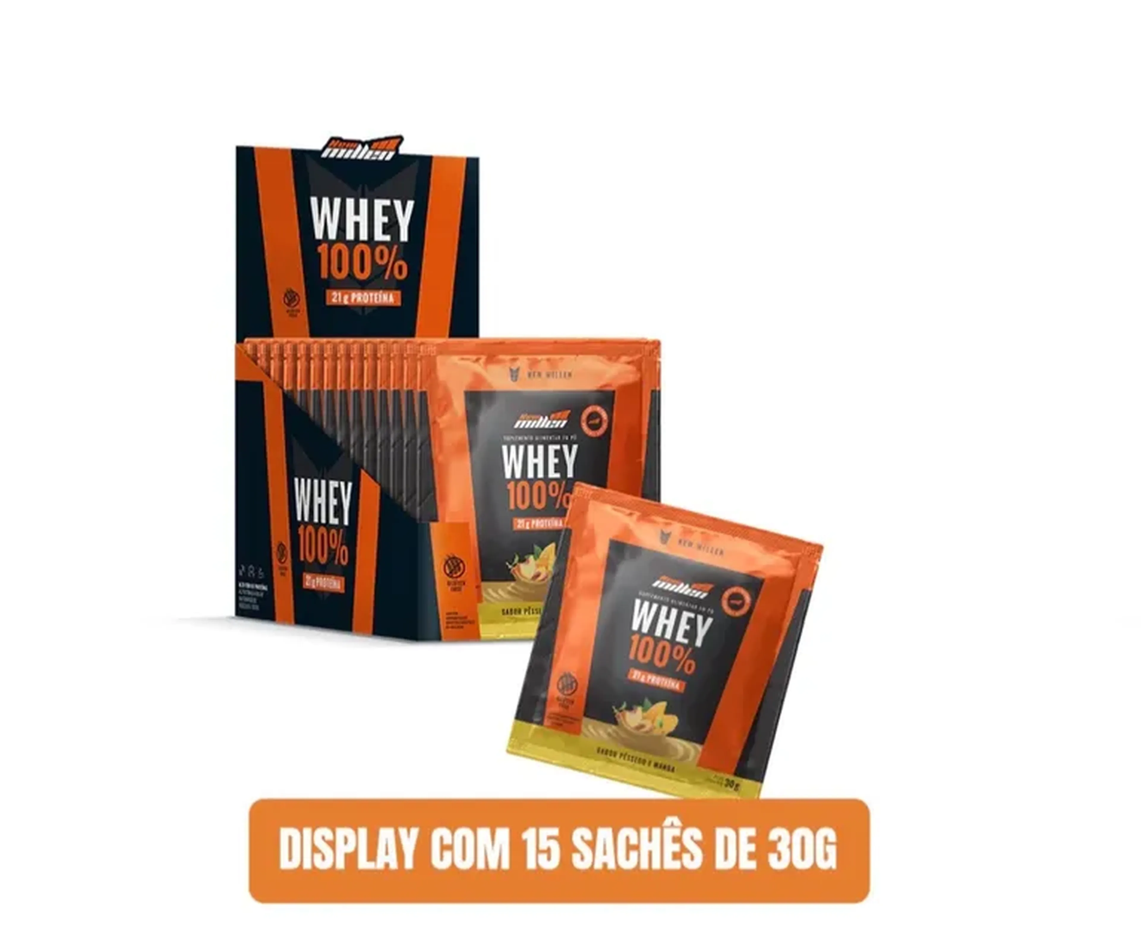 WHEY 100% SACHÊ DOSE ÚNICA 30G imagem