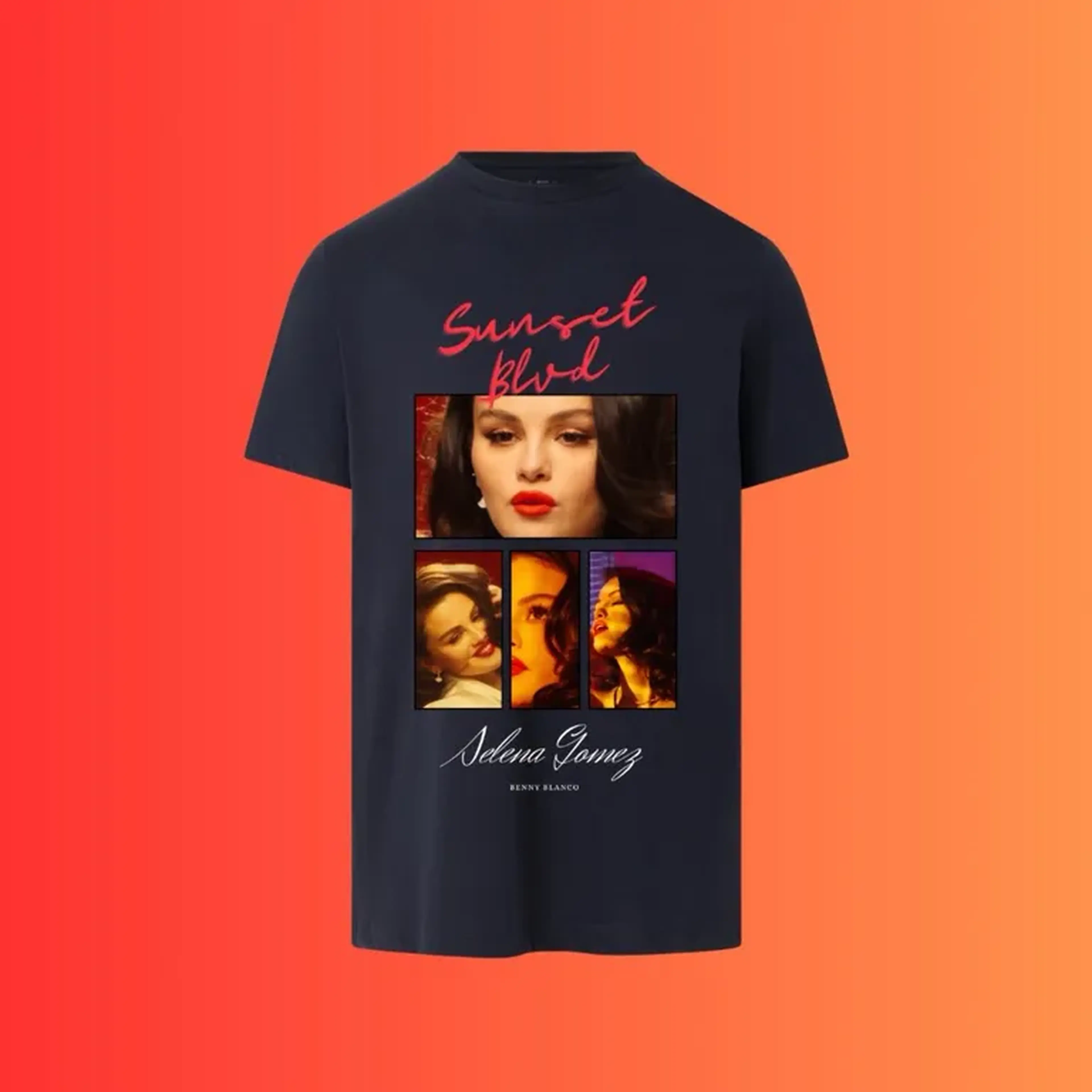 Camiseta preta Selena Gomez imagem