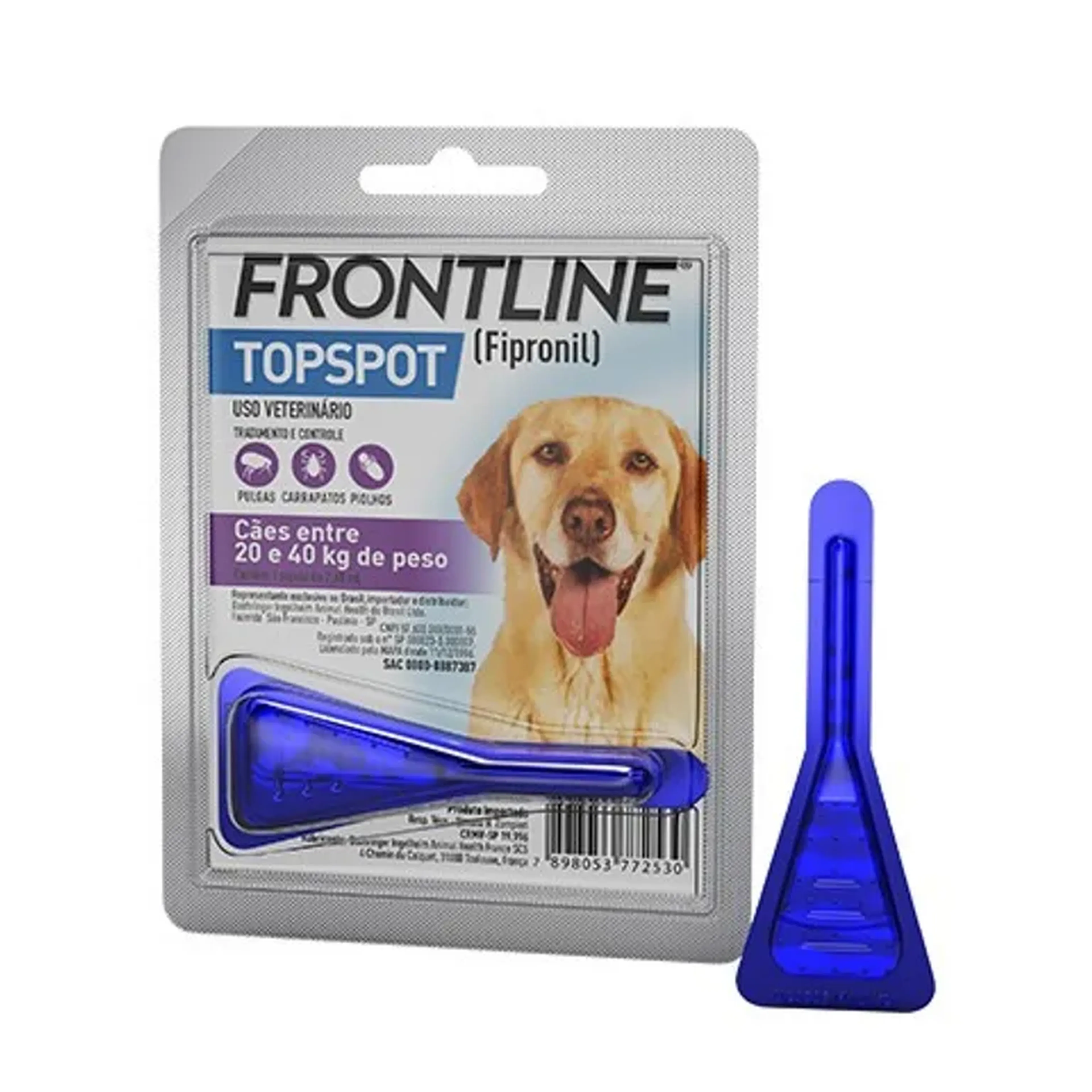 Frontiline Topspot cães 20 a40 kg imagem