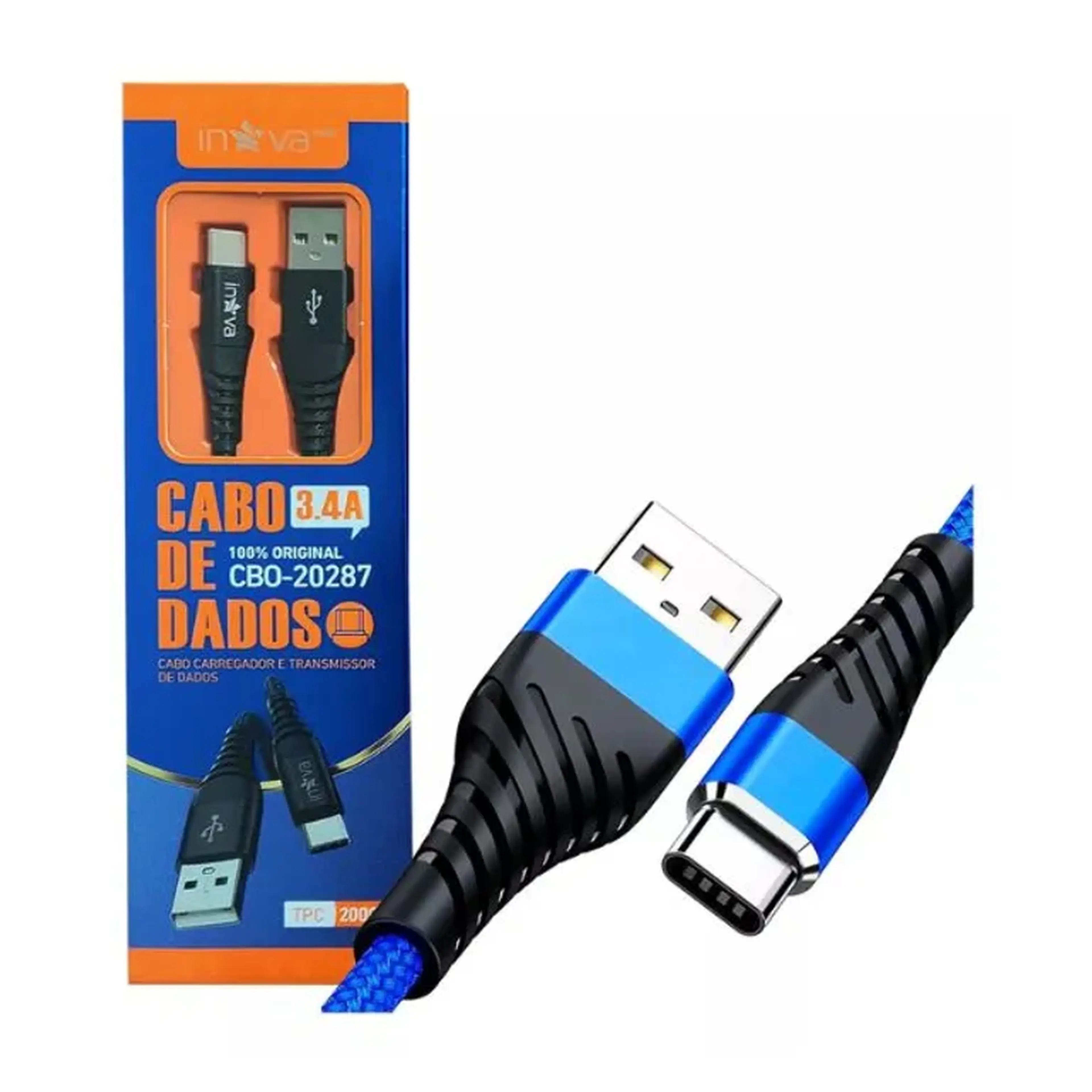 Cabo Carregador Usb C Samsung Xiaomi Android imagem