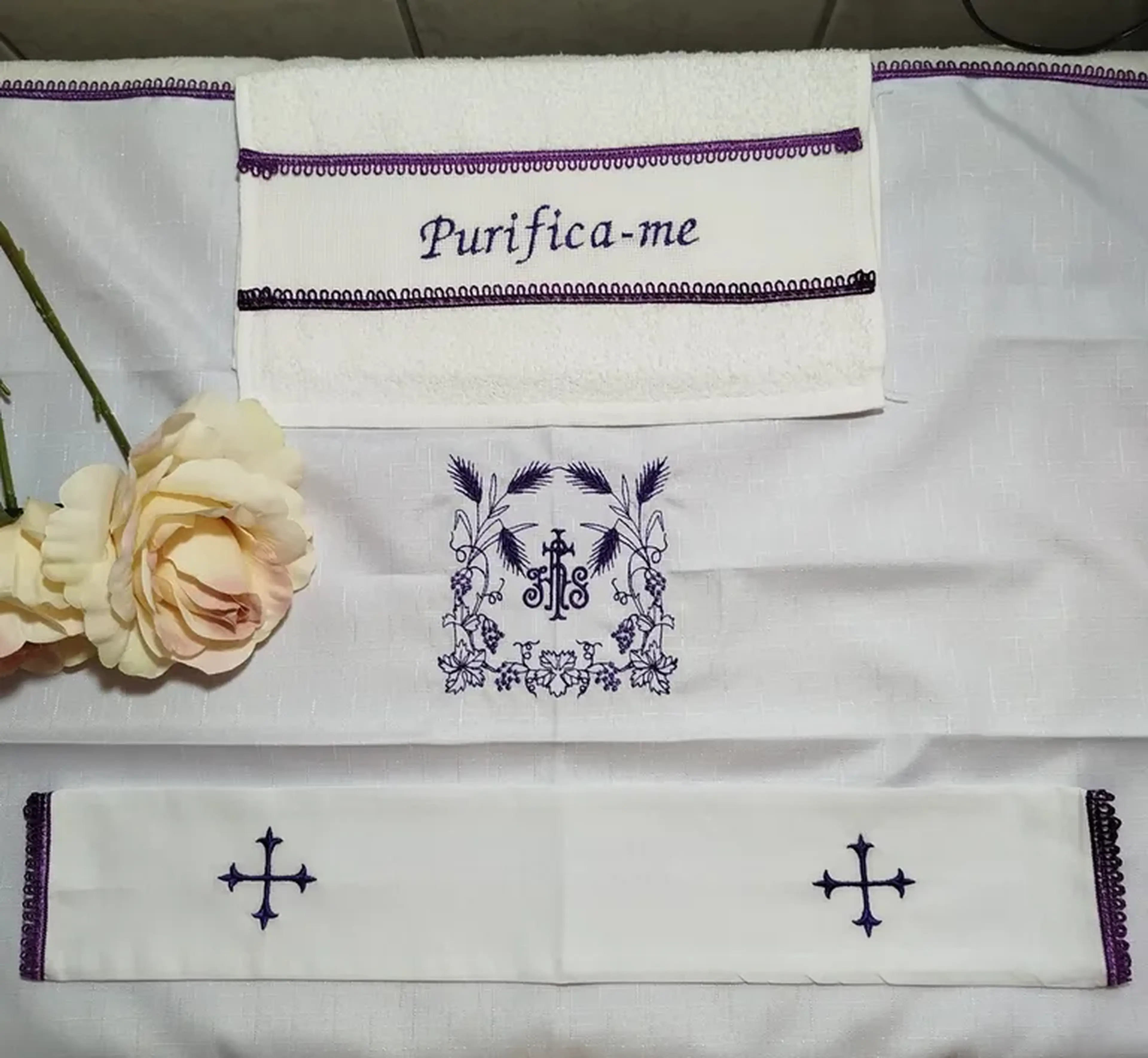 Kit Alfaias litúrgicas - Roxo imagem