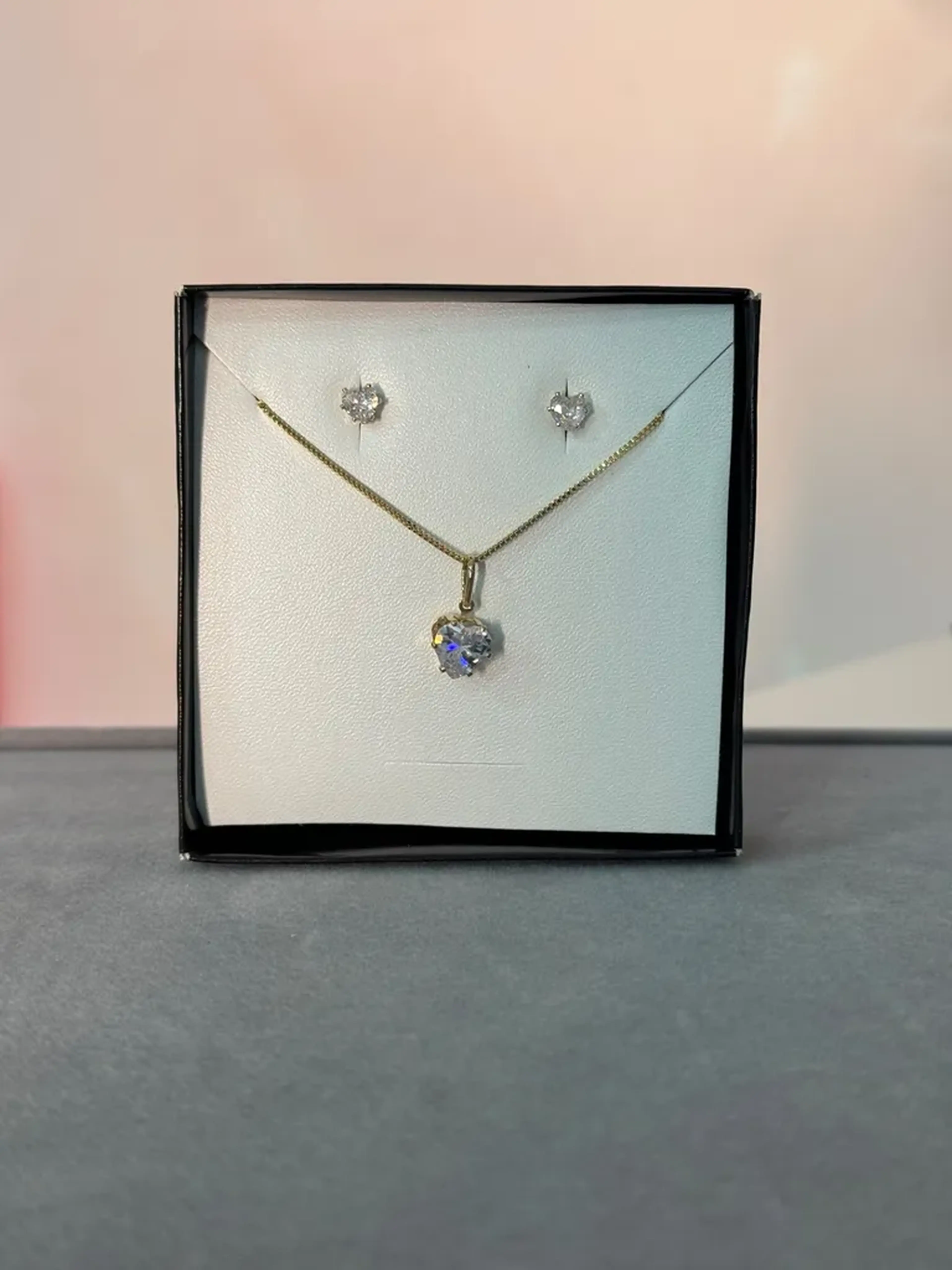Conjunto colar e brinco imagem