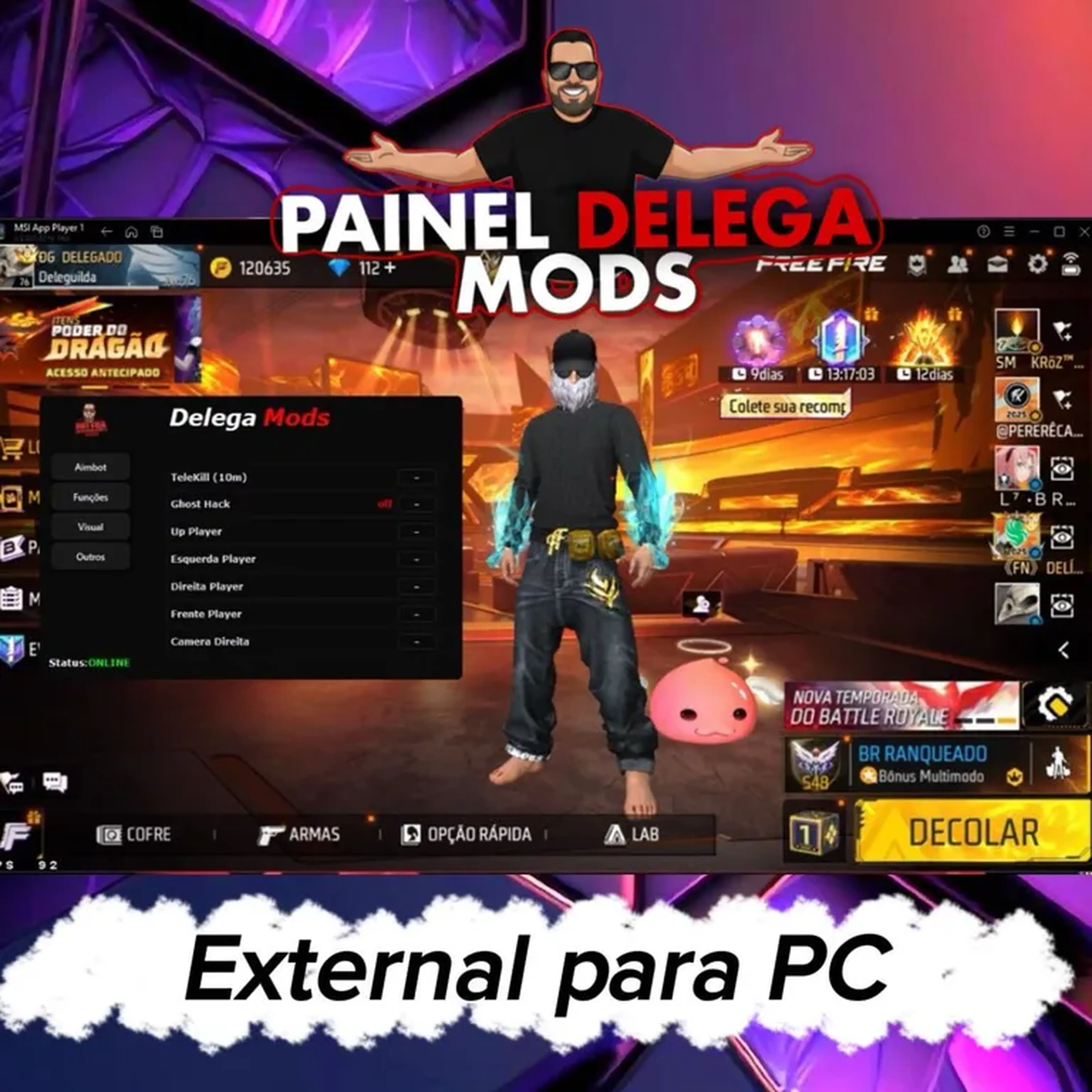 Painel Delega Mods PC - 1 dia imagem