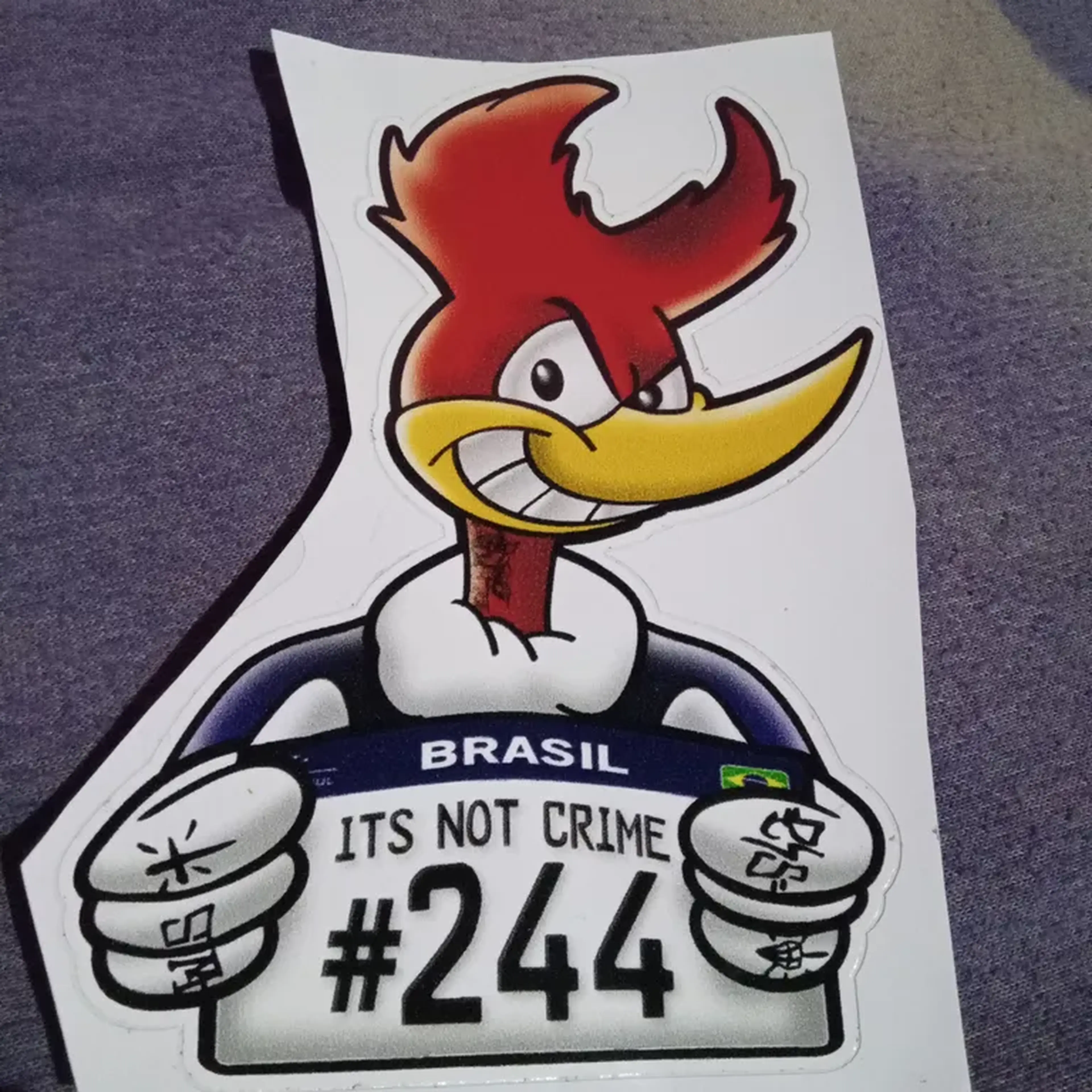 Adesivo do Pica-Pau imagem