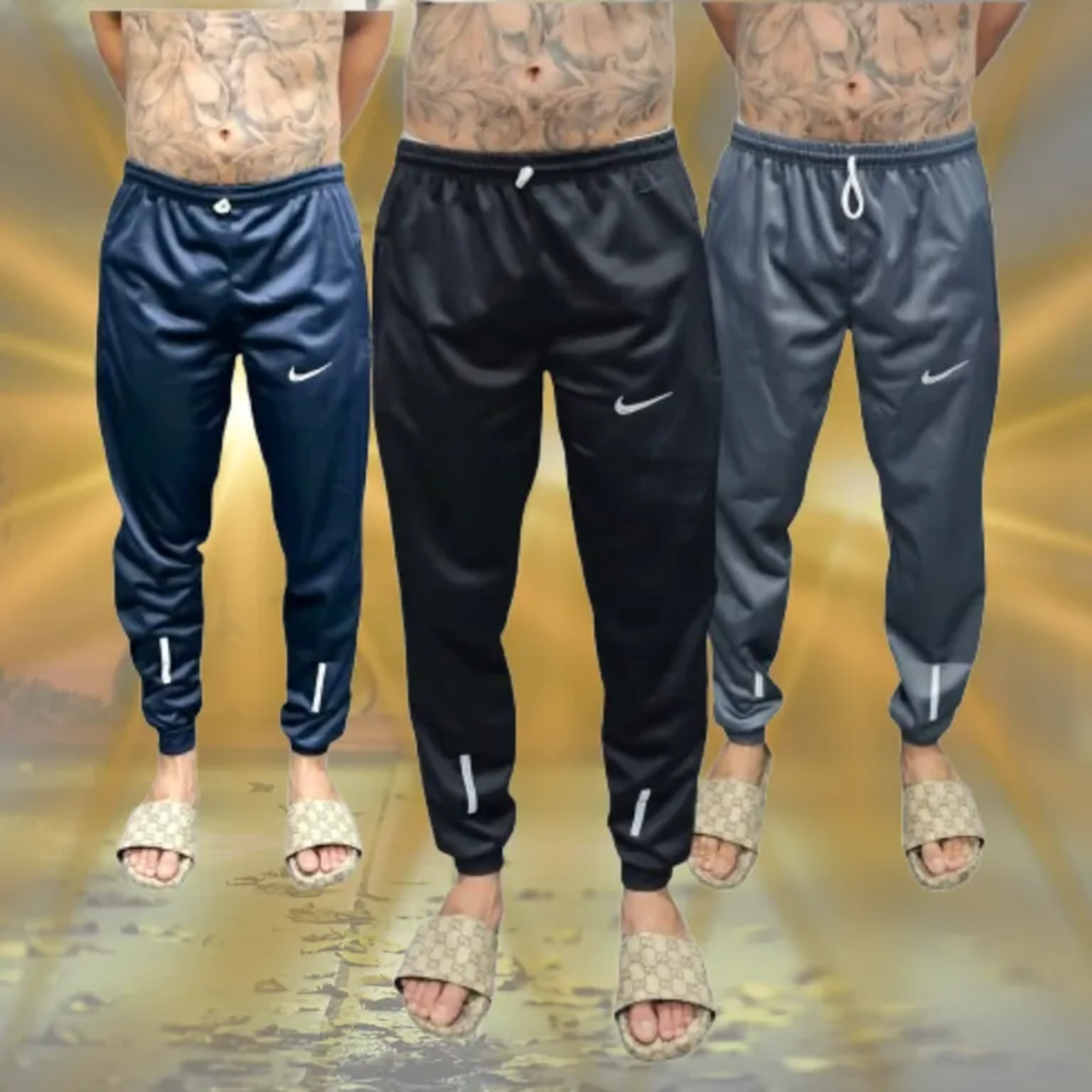 Calças Nike de poliéster franelada veste até 40 imagem