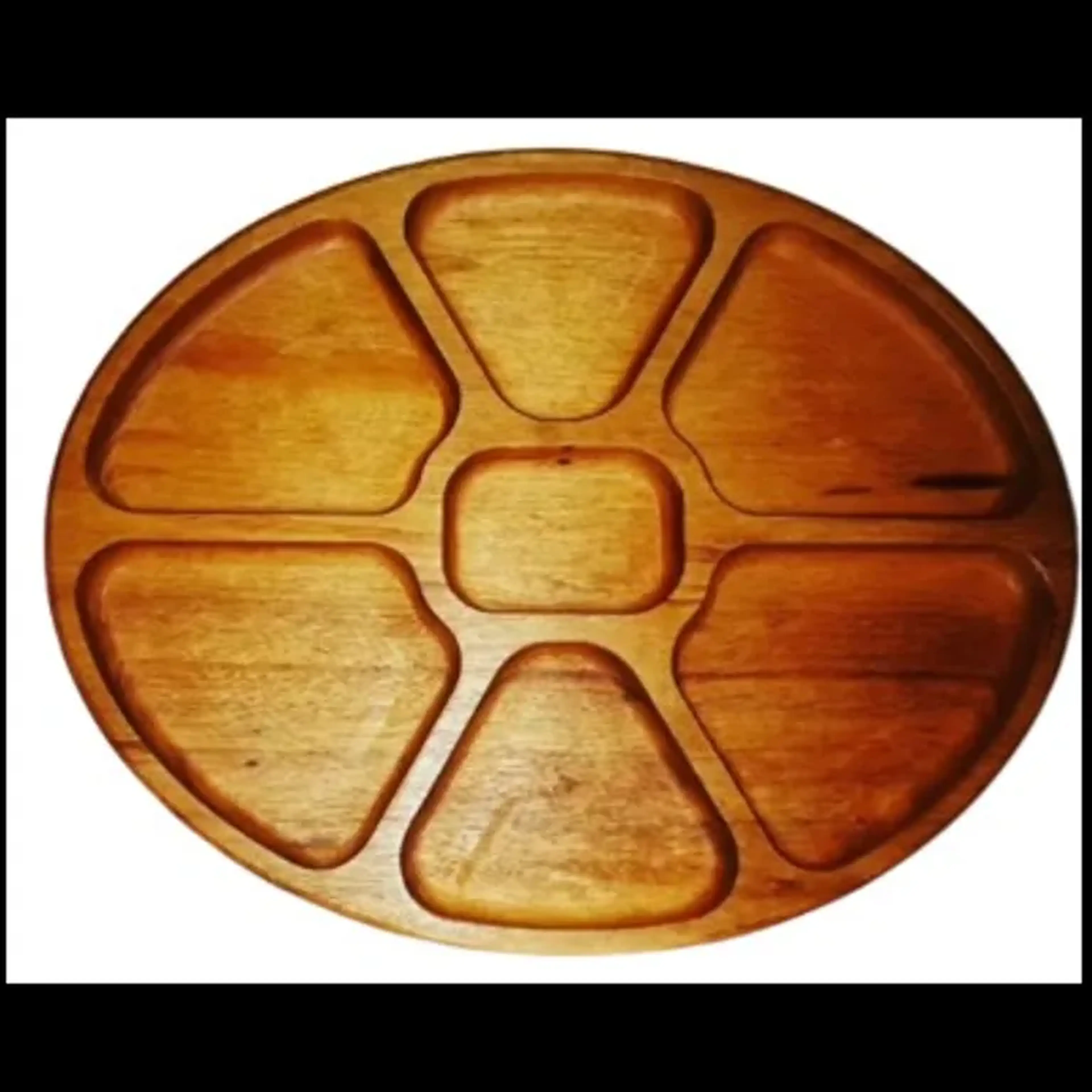 Petisqueira madeira gamela tábua de frios gourmet imagem