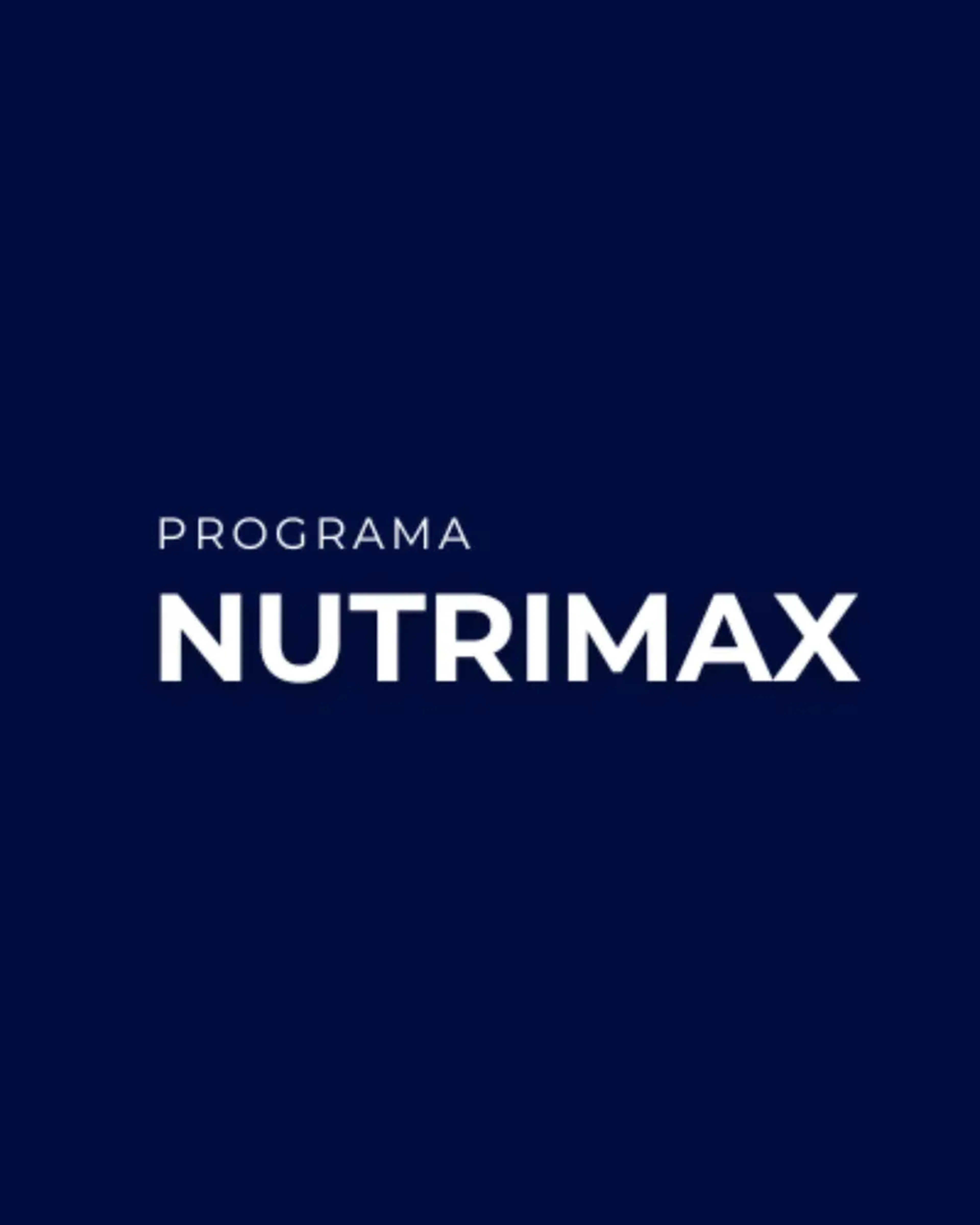 Programa nutrimax imagem