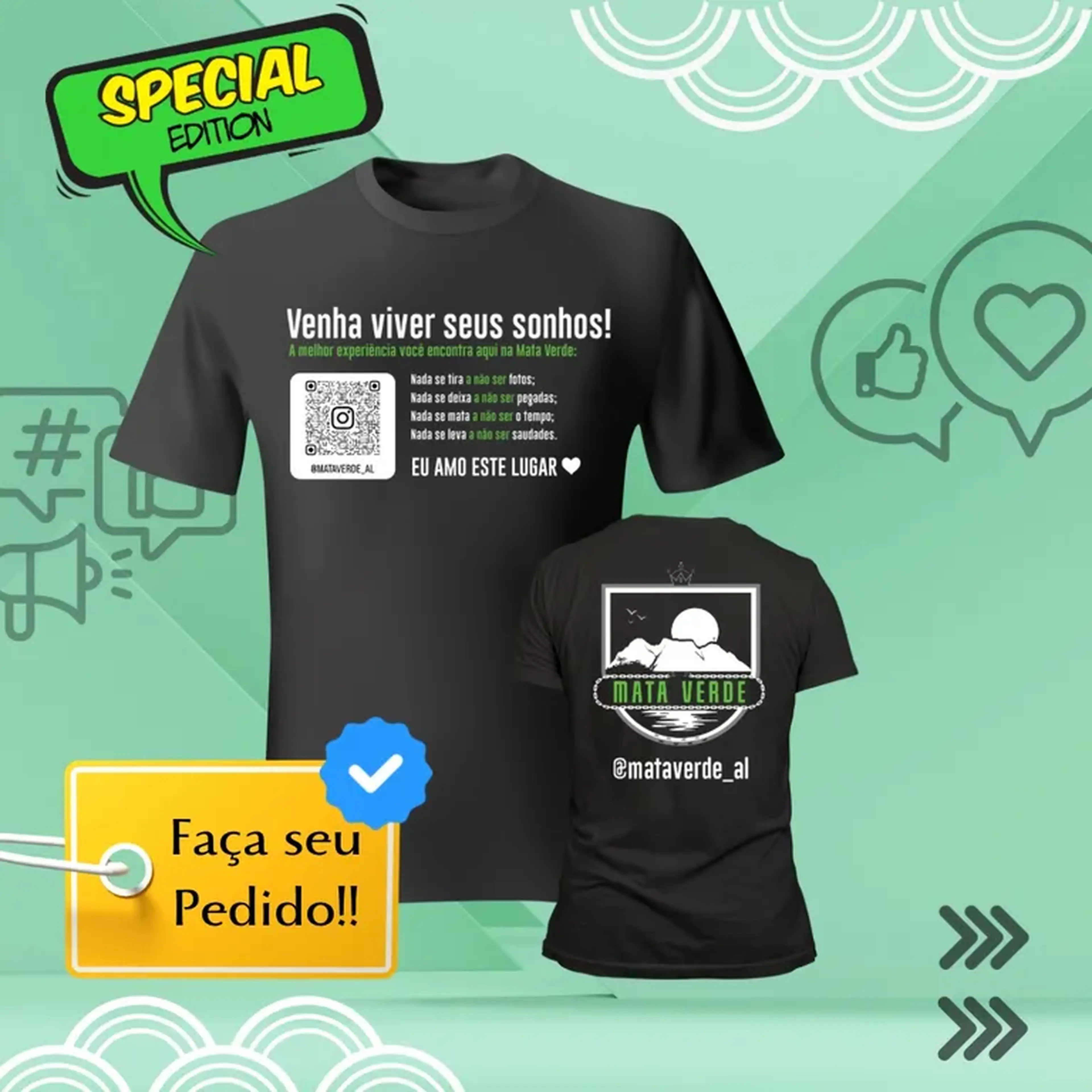 Edição Especial Camisa Mata Verde DRY FIT - Tecido Power Fit imagem