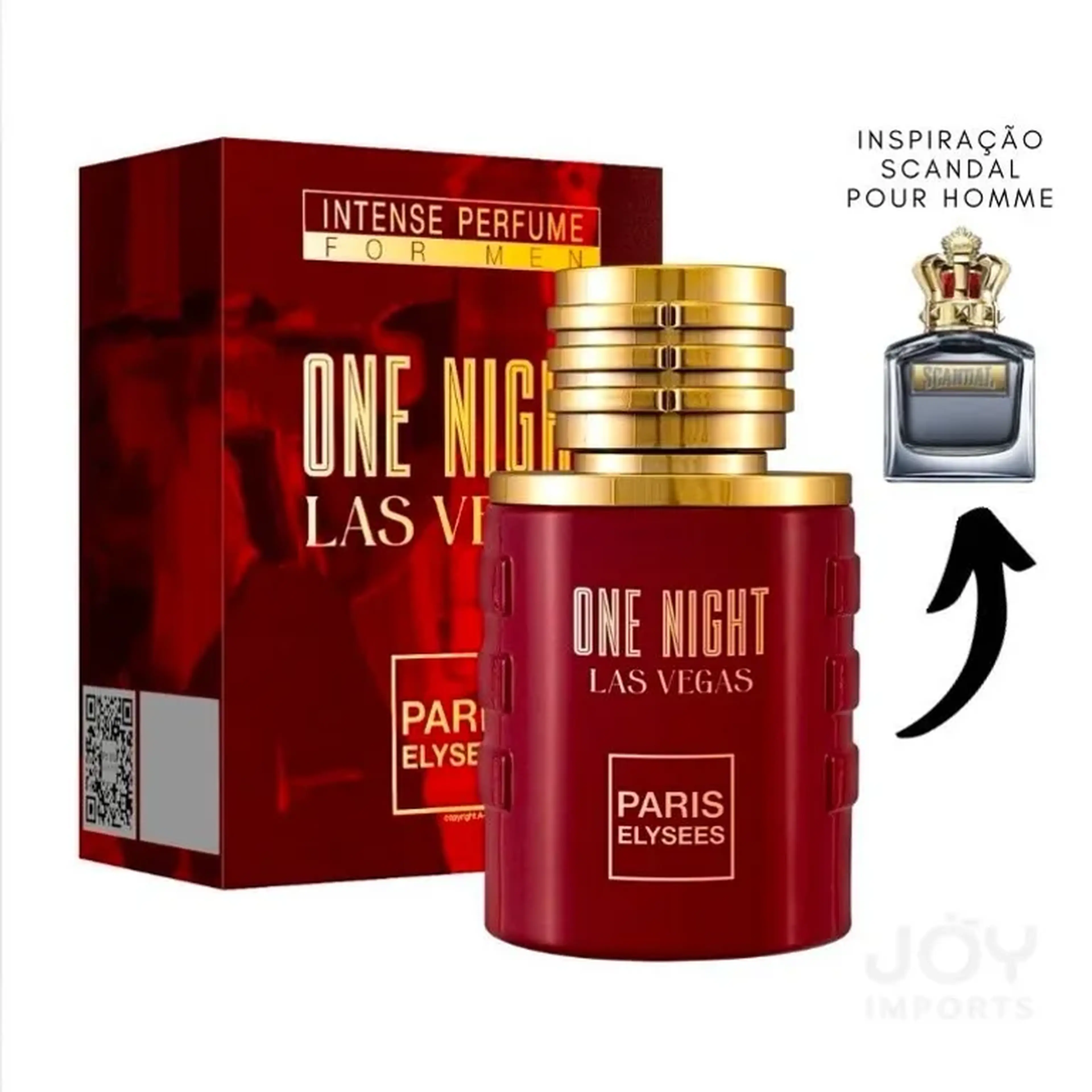 One Night Las Vegas Paris Elysees 100ml Contratipo Scandal Homme imagem
