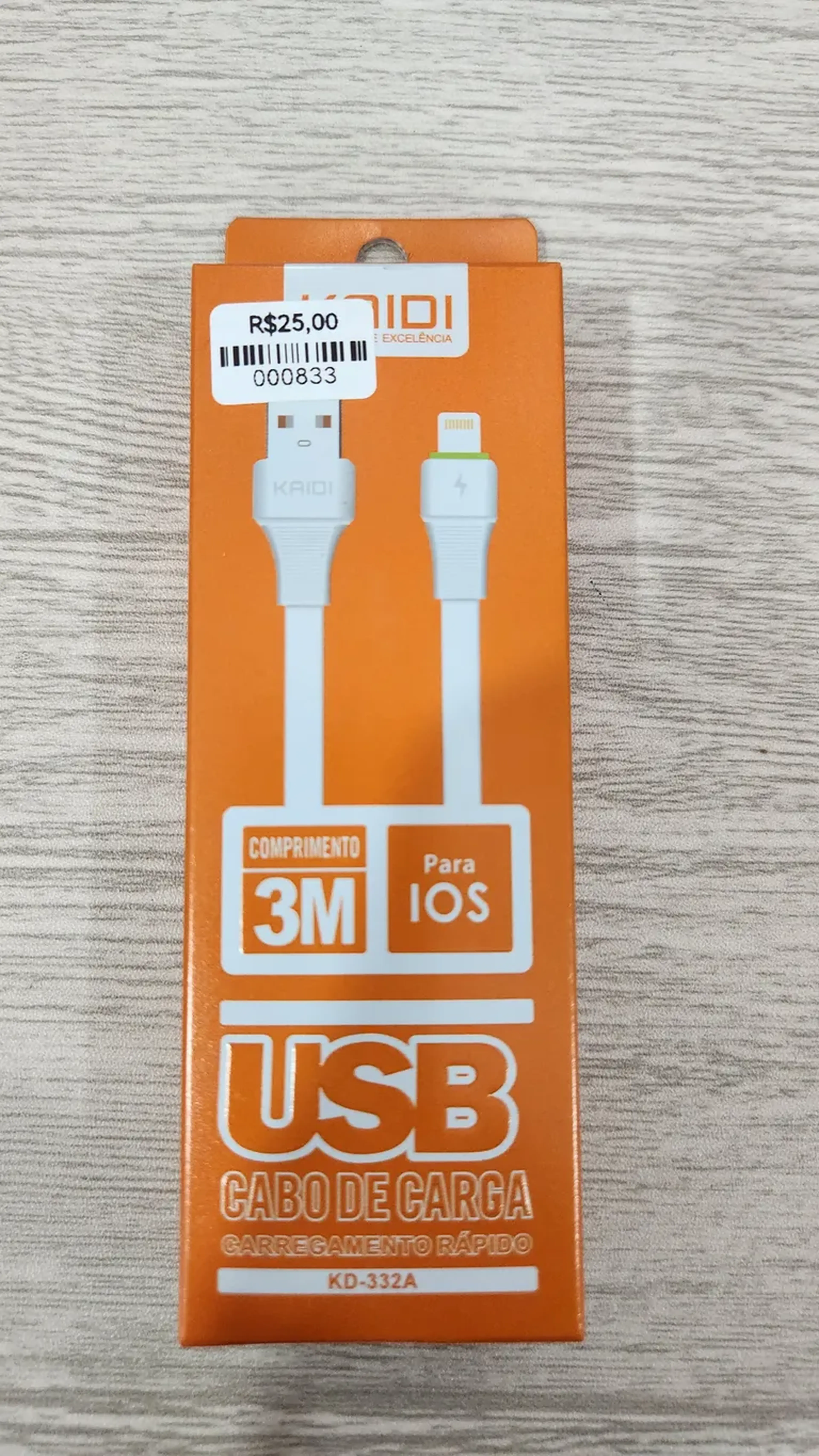 CABO DE CARGA TIPO USB - LIGHTNING imagem