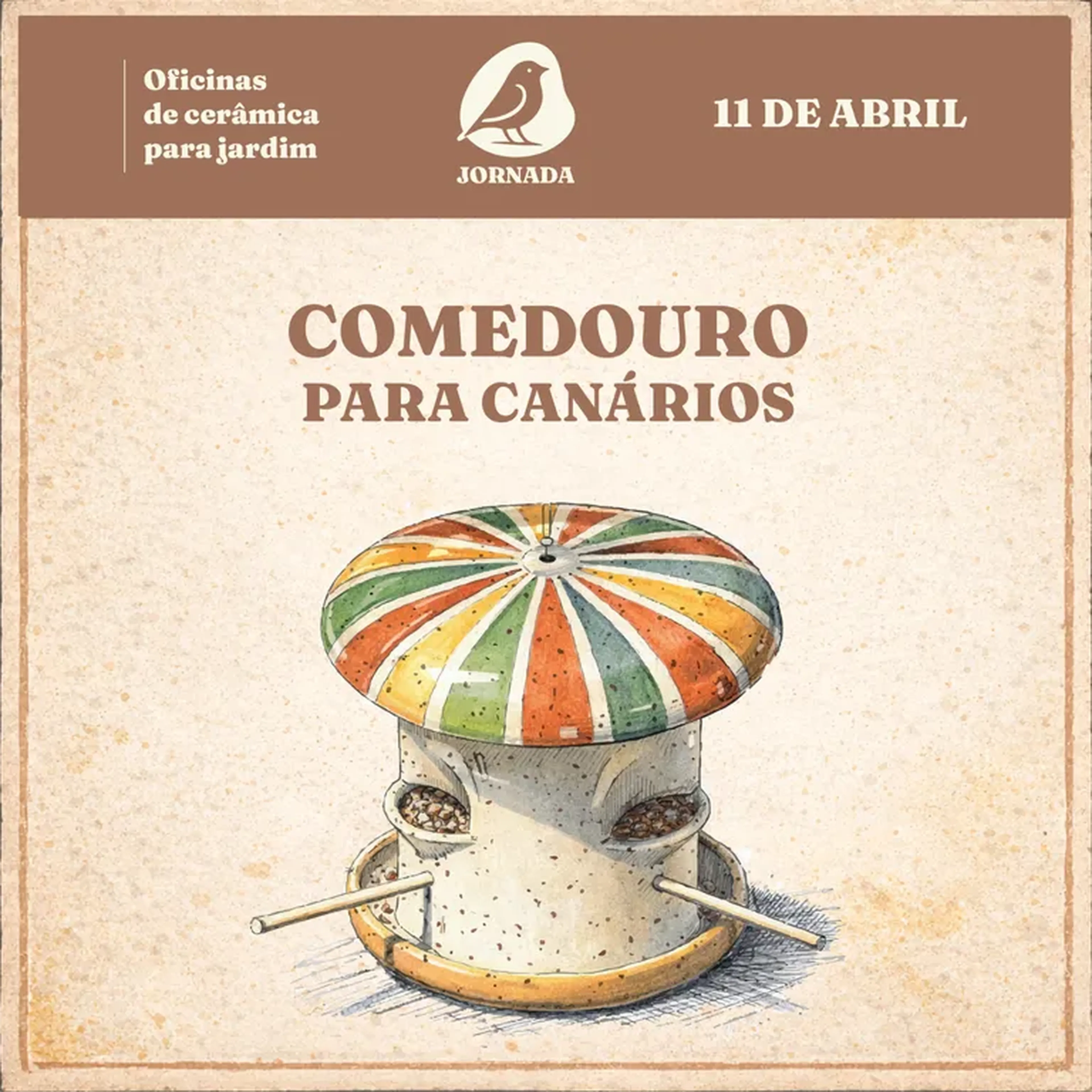 JND02 - Comedouro para Canários imagem