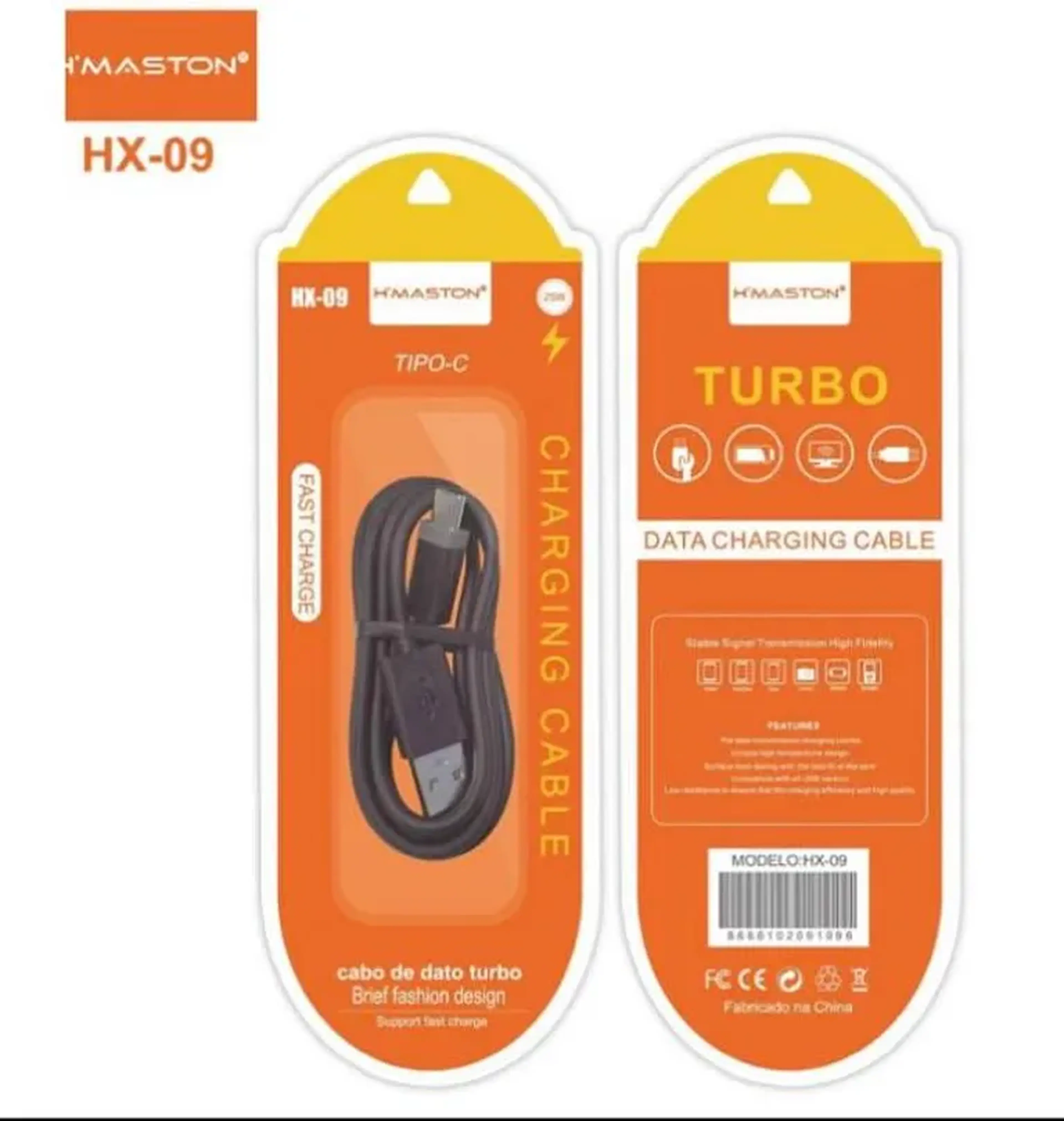 CABO TIPO C HMASTON DADOS E CARGA TURBO HMASTON 60W imagem