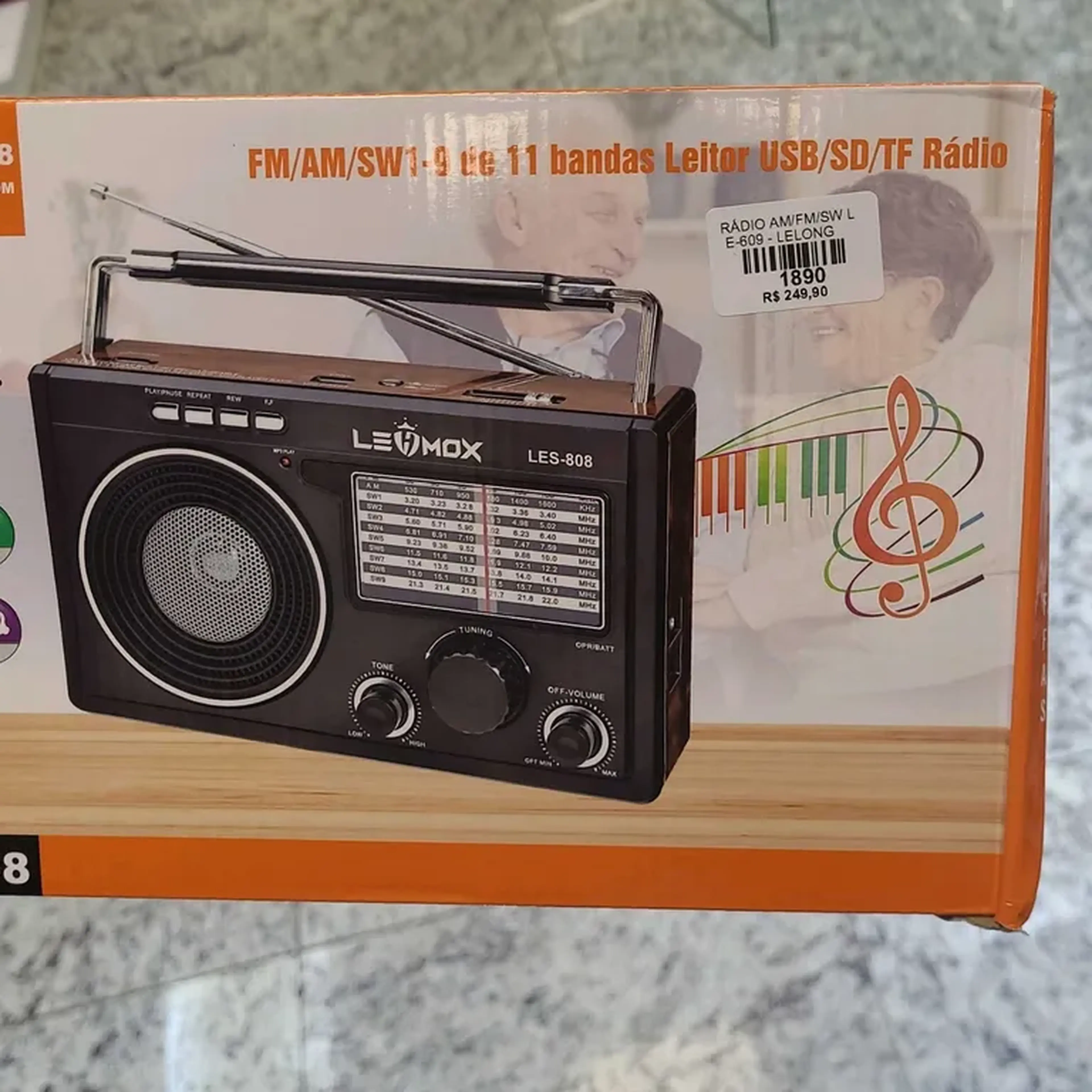 RADIO AM FM les808 imagem