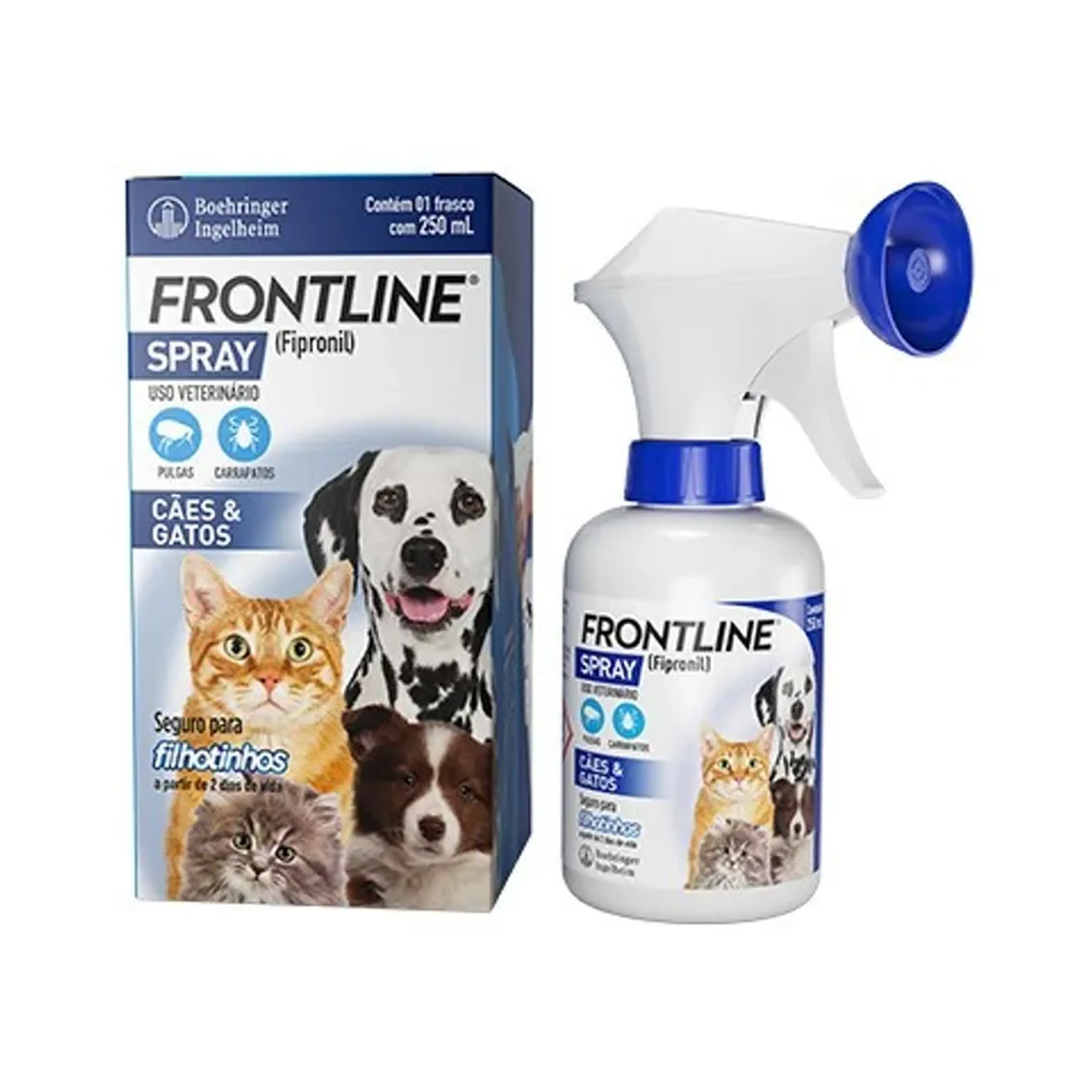 Frontiline spray cães e gatos 250 ml imagem