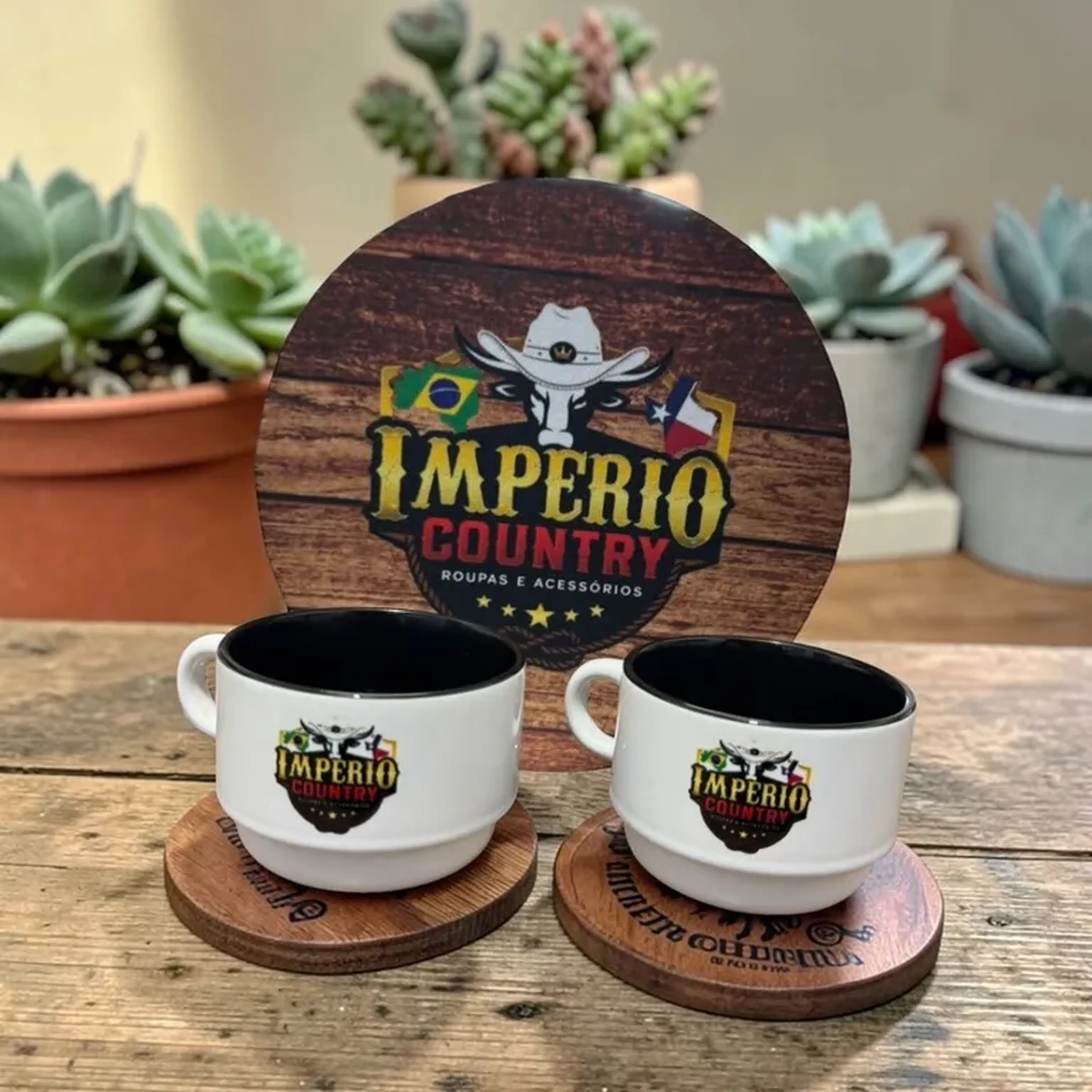 Xícaras interior colorido Personalizadas - 150ml imagem