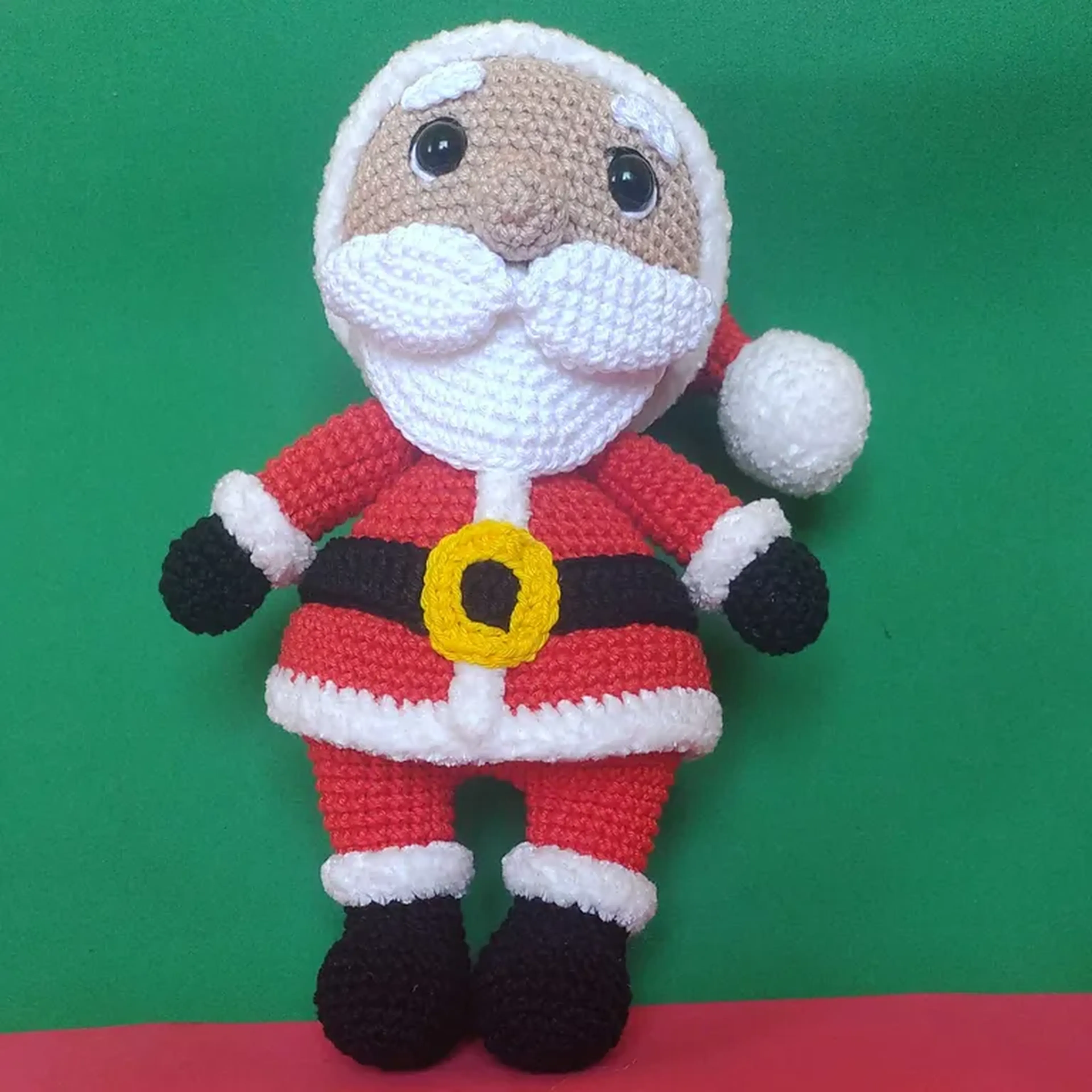 Papai Noel Amigurumi 24cm de altura imagem