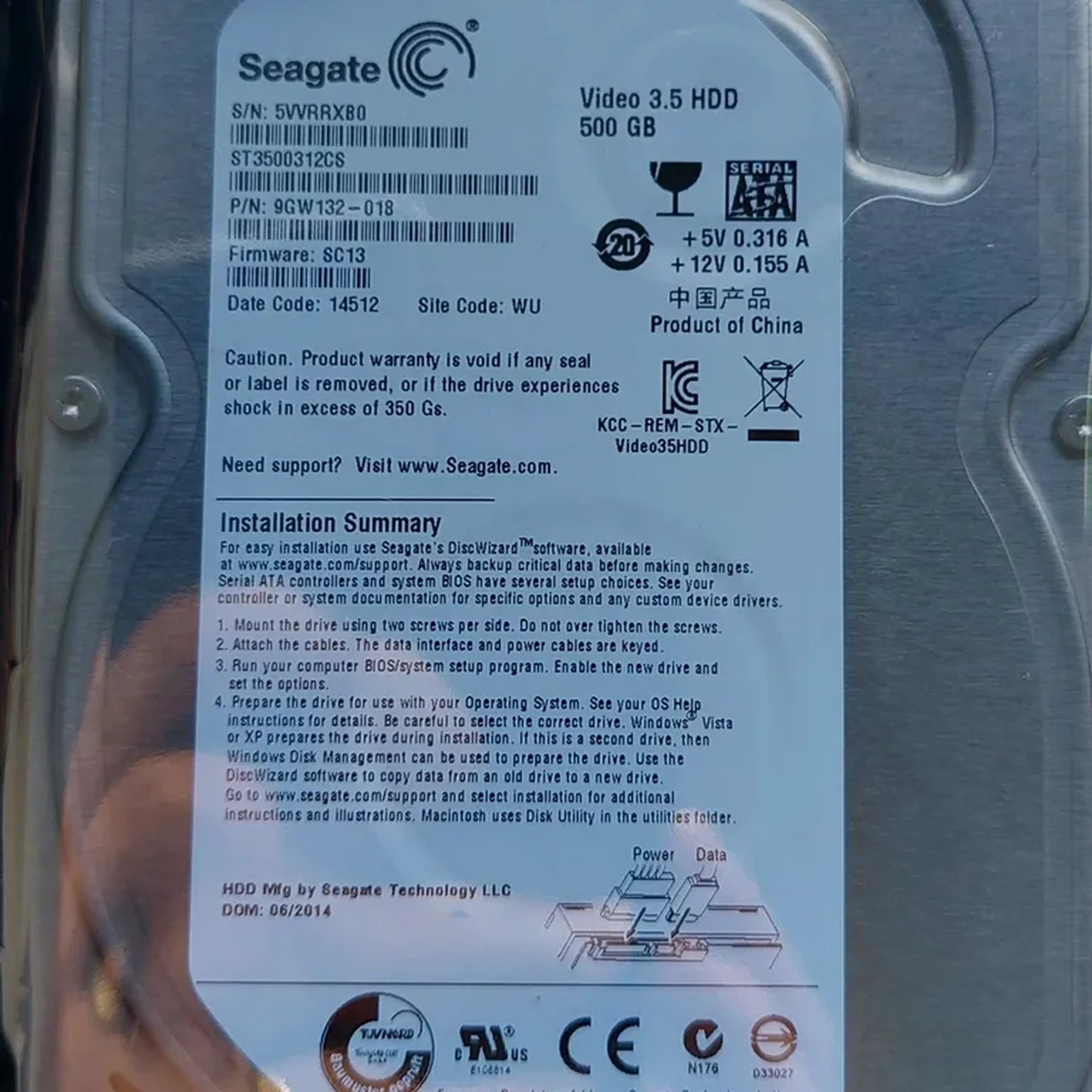 Hd 500gb Seagate imagem