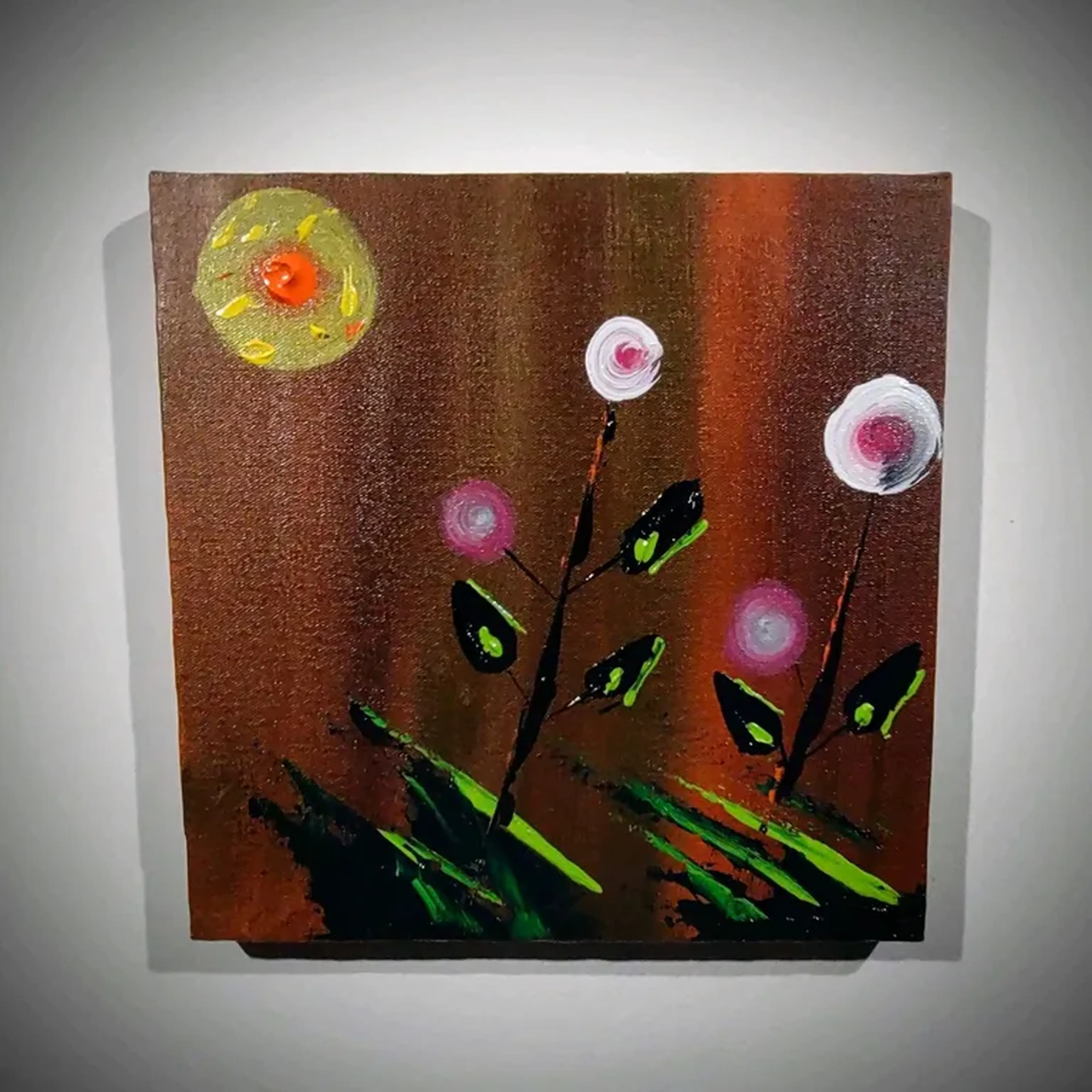 Flores ao som poente imagem