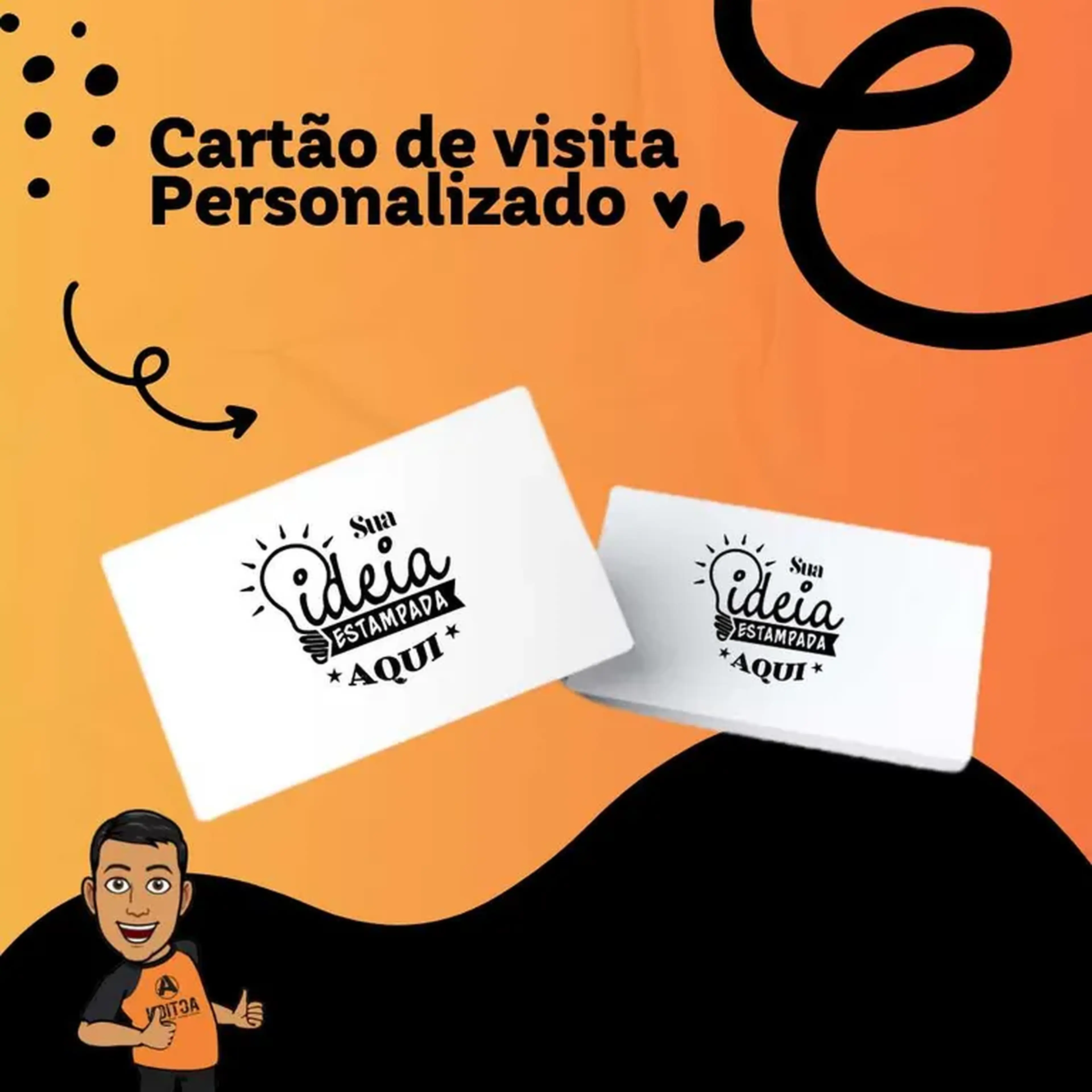 Cartao visita 1000 unid. imagem