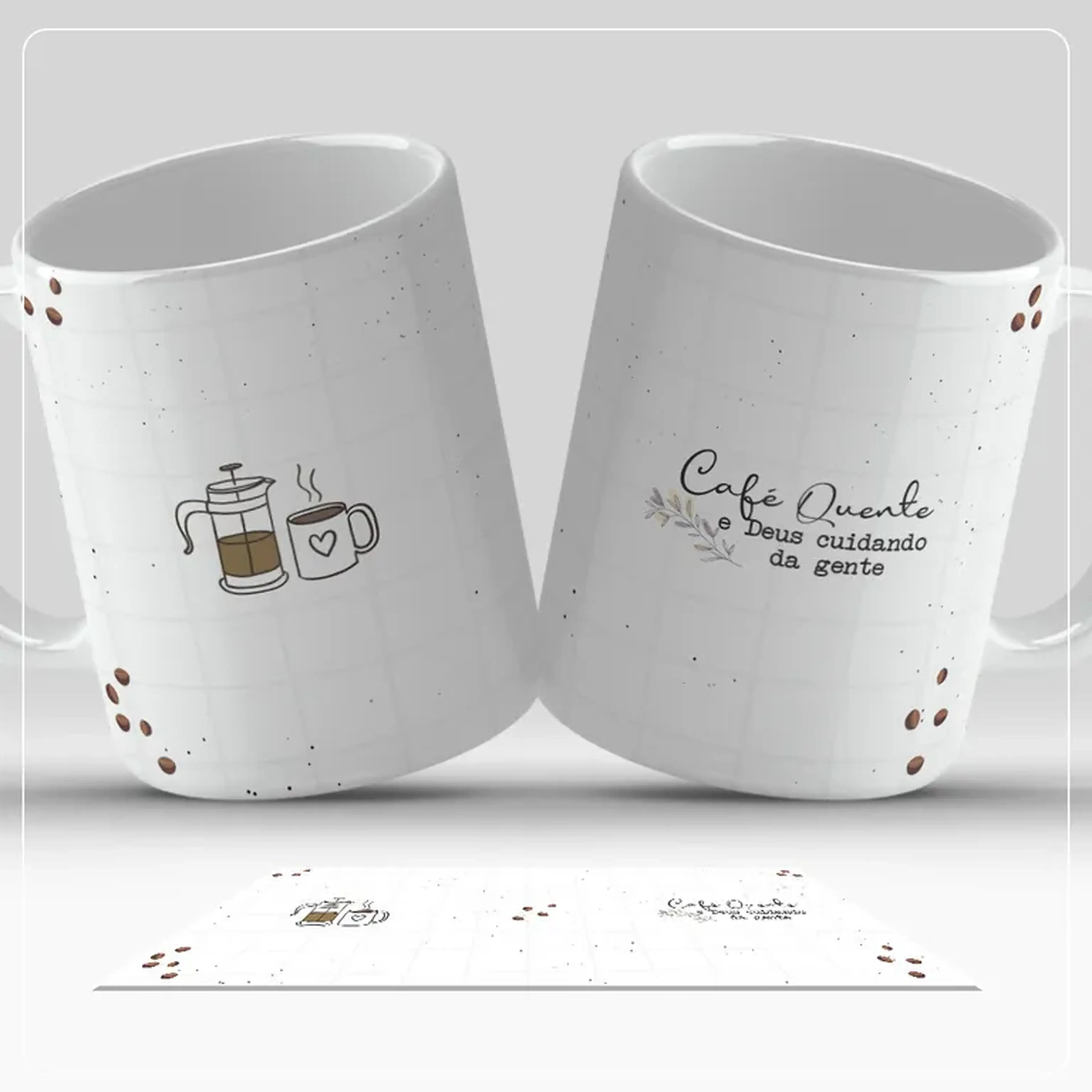 Café quente e Deus cuidando da gente imagem