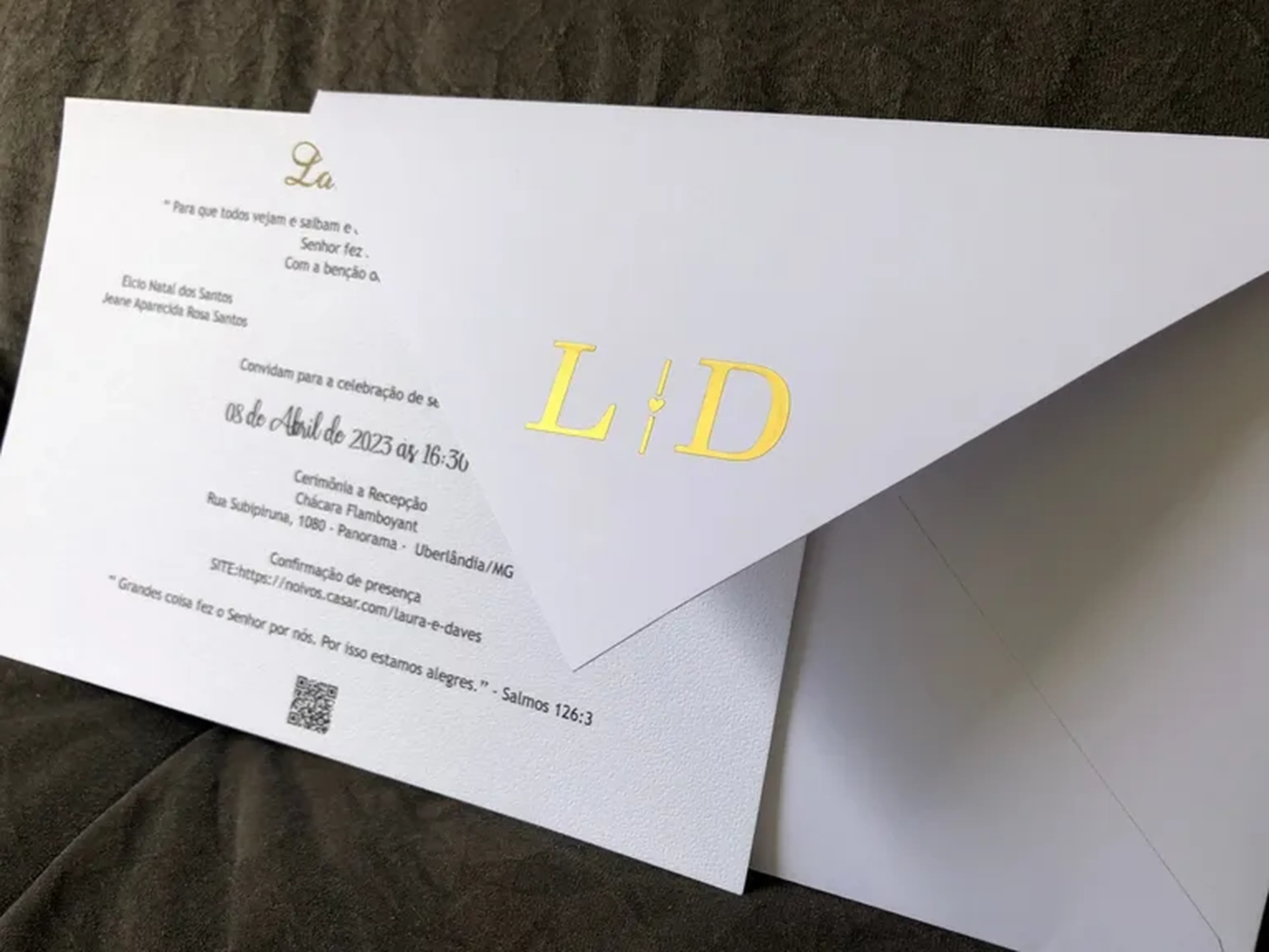 50 Unidades (CONVITE MODELO KÁTIA BRANCO) imagem