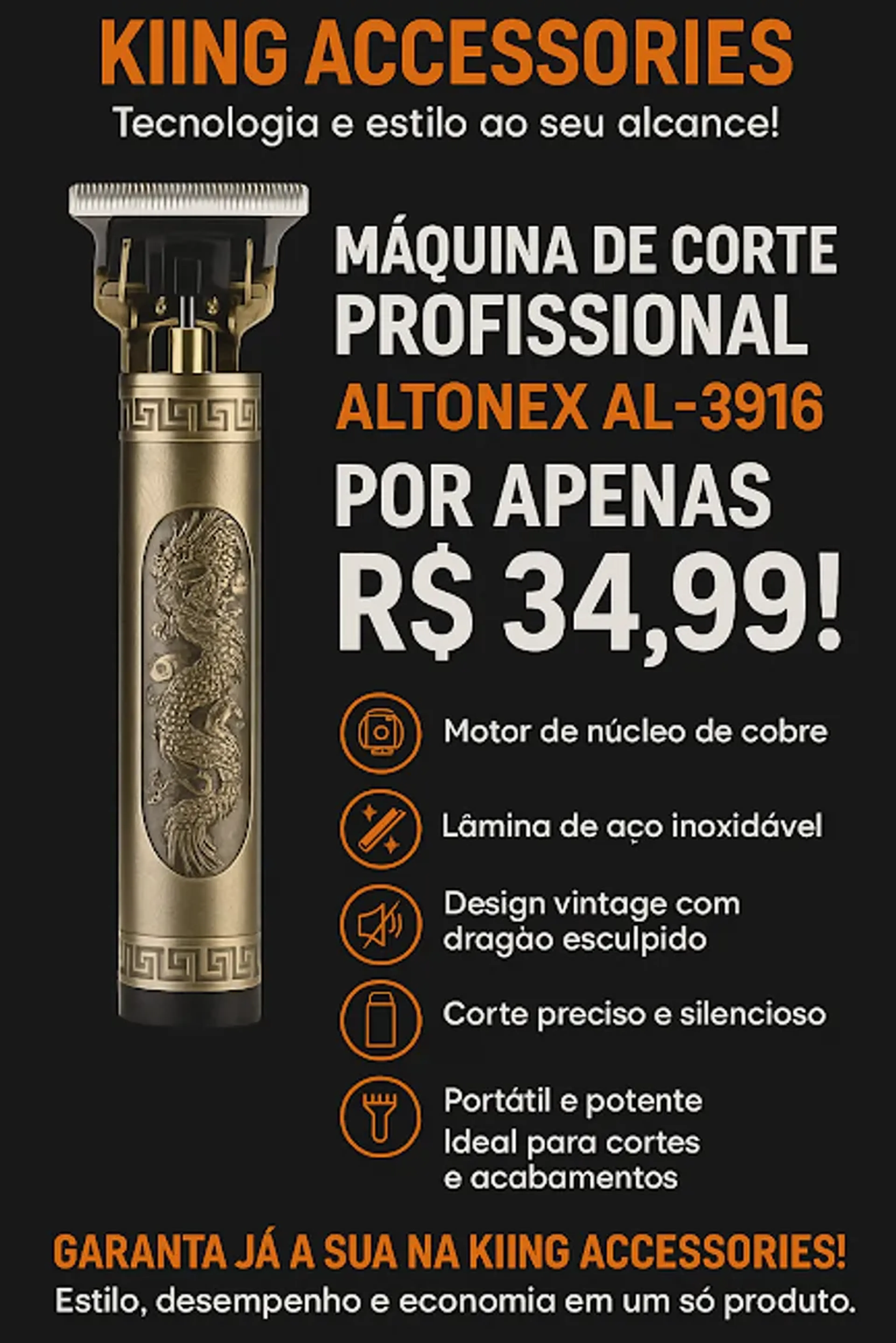 MAQUINA DE BARBEAR DRAGÃO imagem