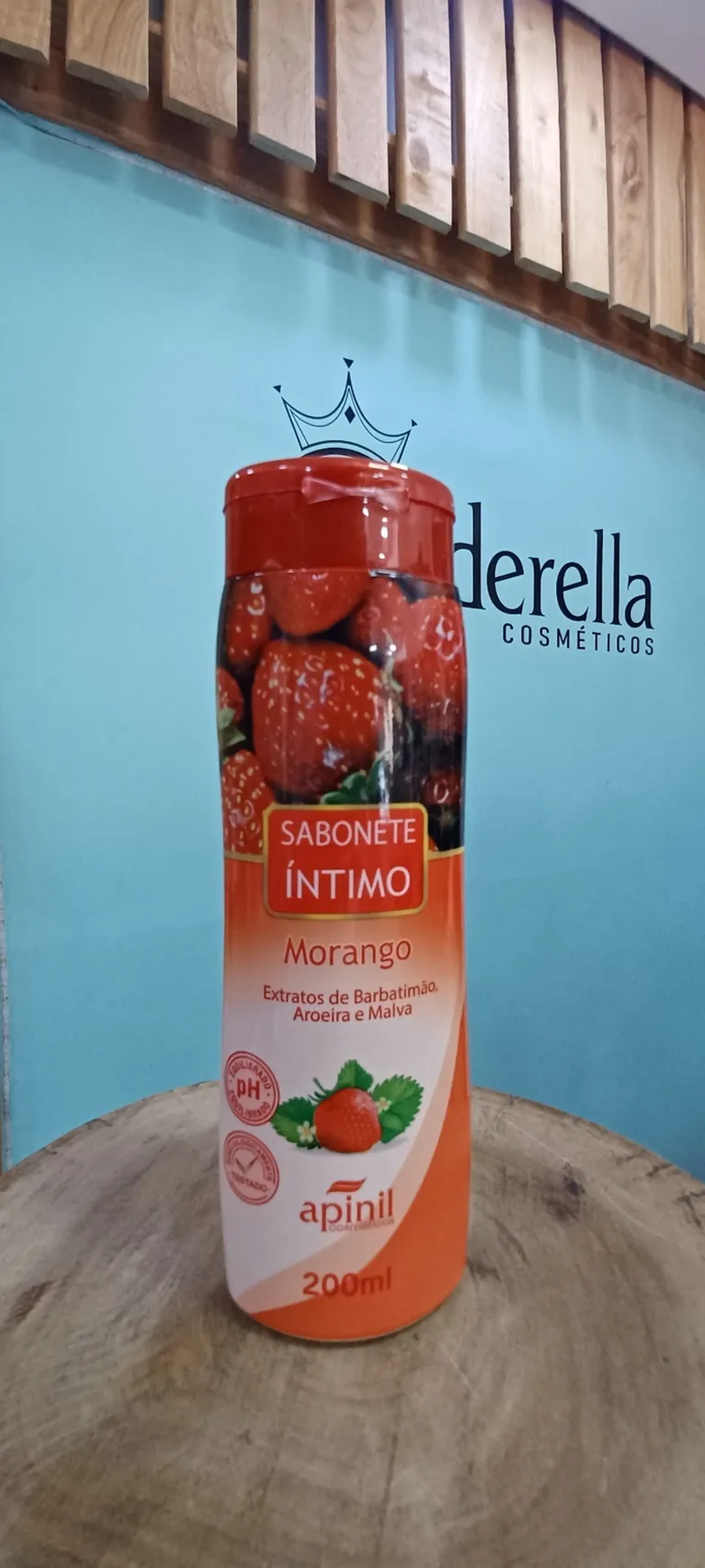 Sabonete Íntimo Morango Apinil 200ml imagem