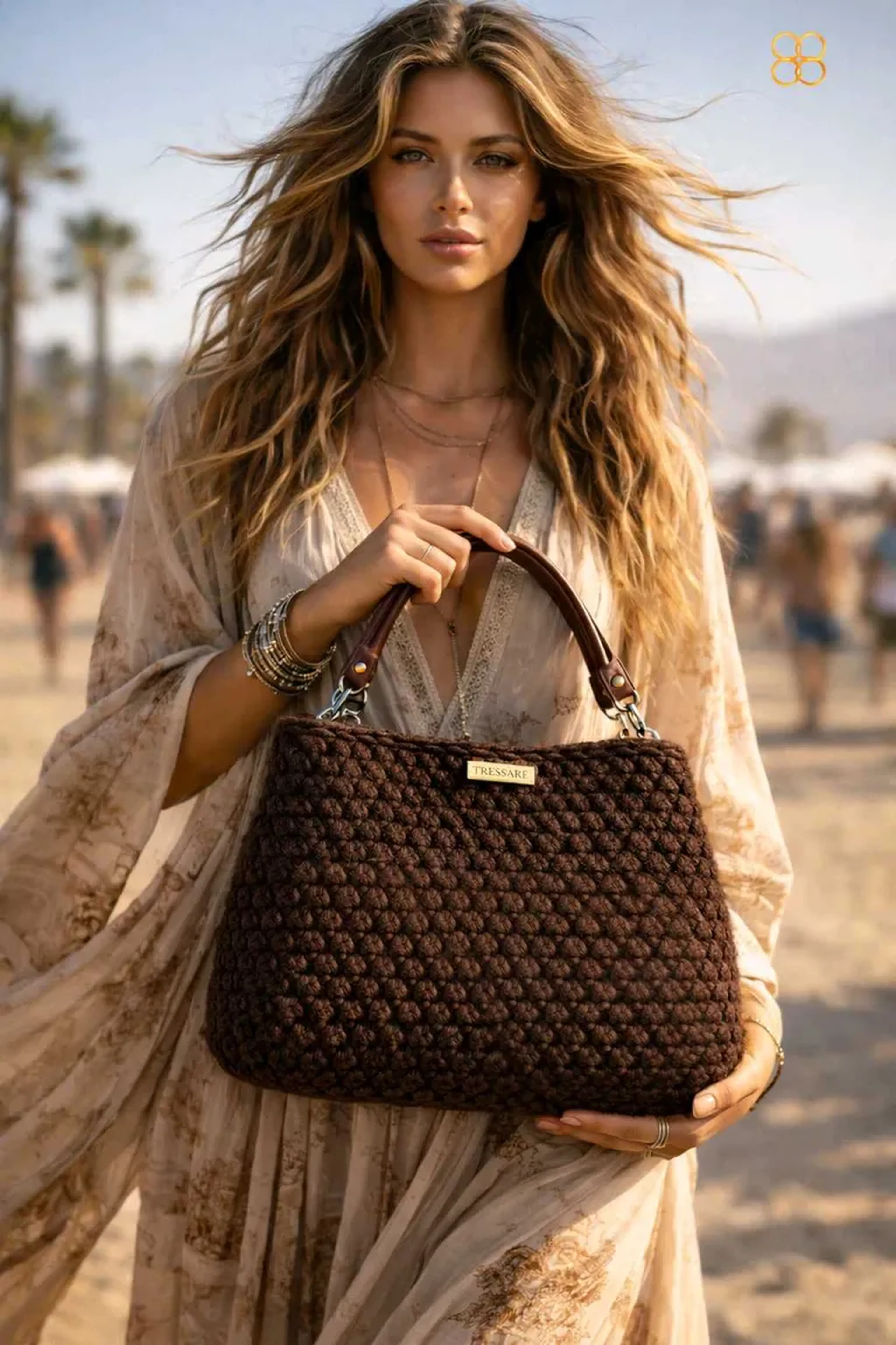 Bolsa Áurea Big Marrom Escuro- Luxury Collection - Tressare Bags imagem