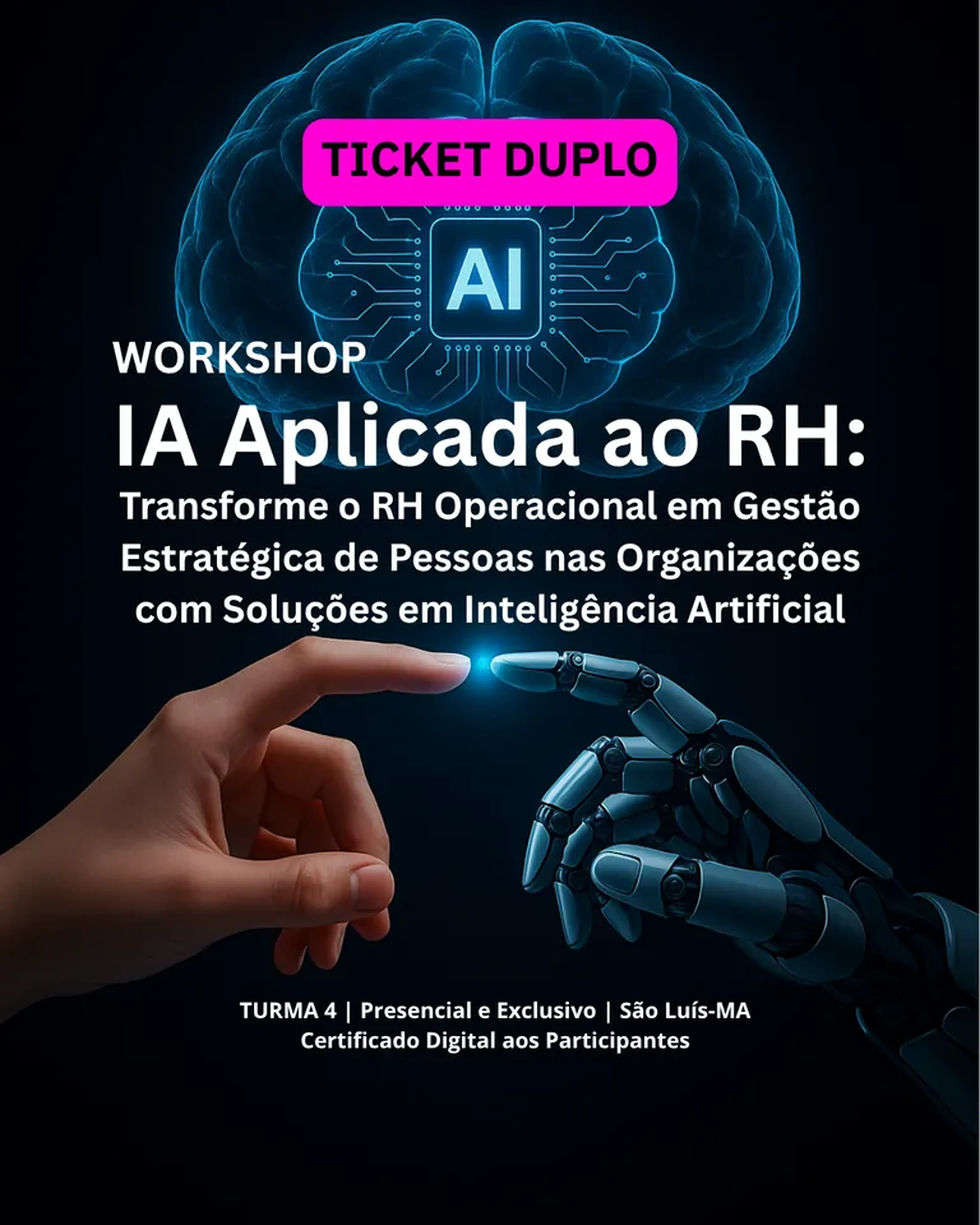 Workshop IA Aplicada ao RH - Ticket Duplo imagem