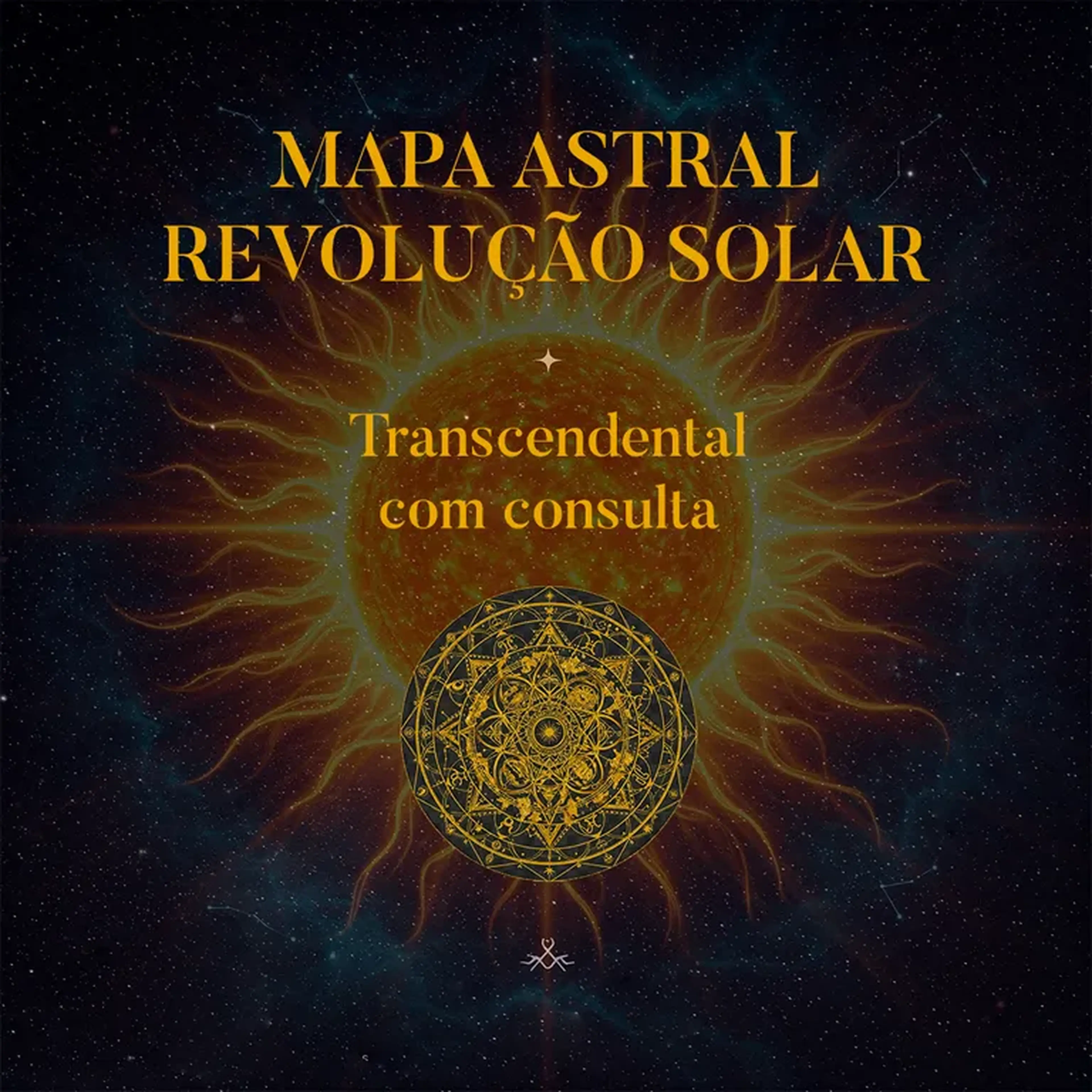 Mapa de Revolução Solar - Transcendental (Com consulta) imagem
