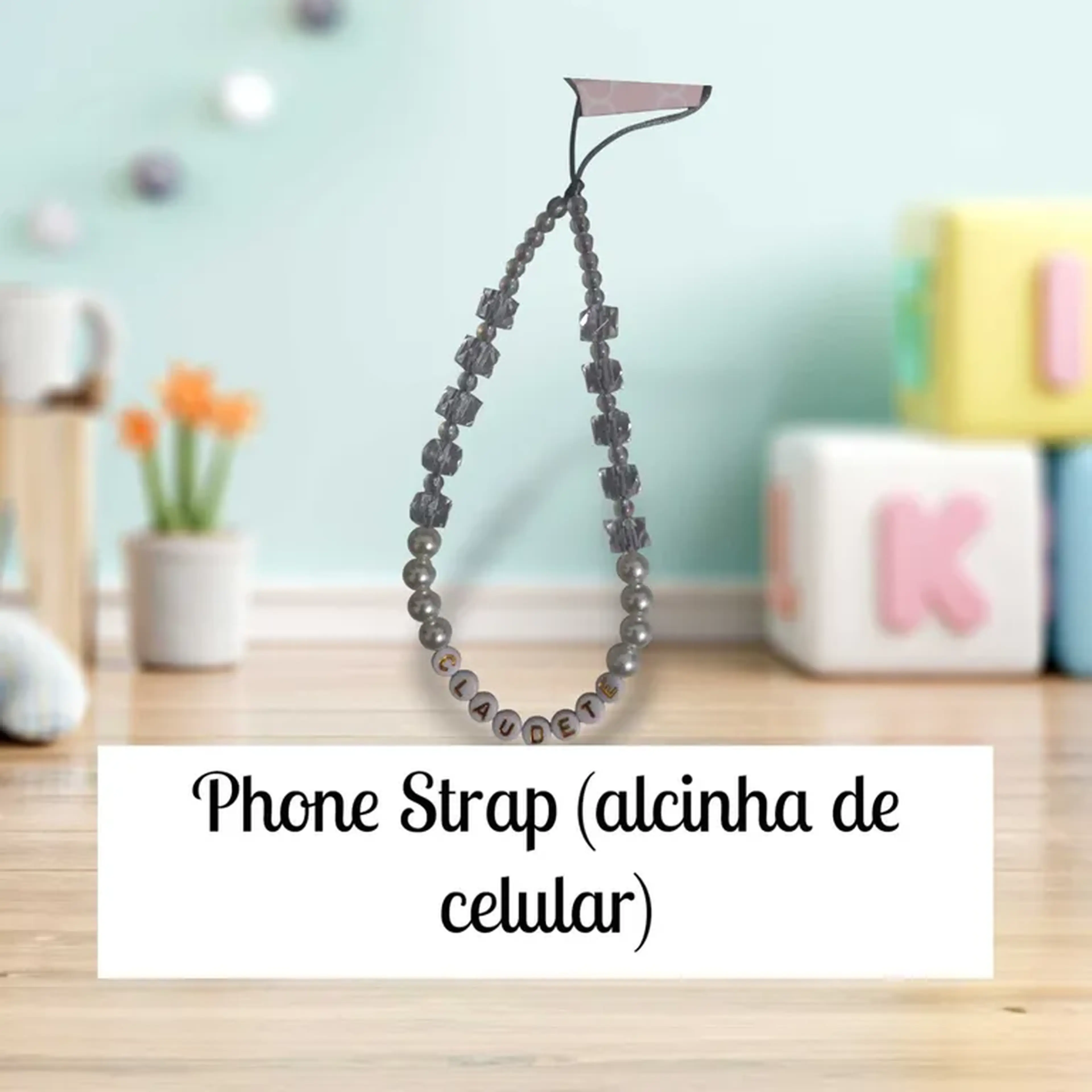 Pulseiras, brincos, phone Strap e colares imagem
