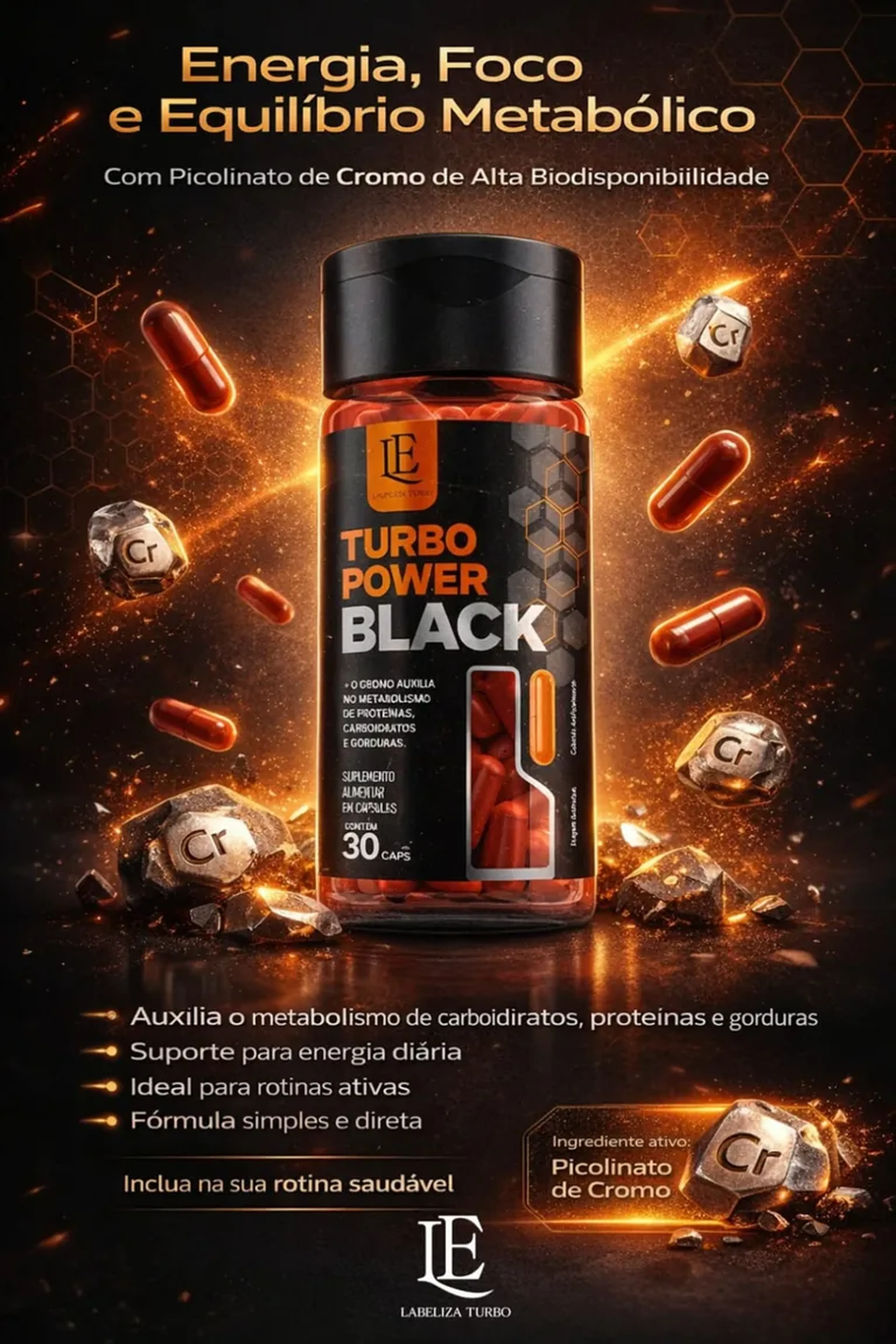 TURBO POWER BLACK- imagem