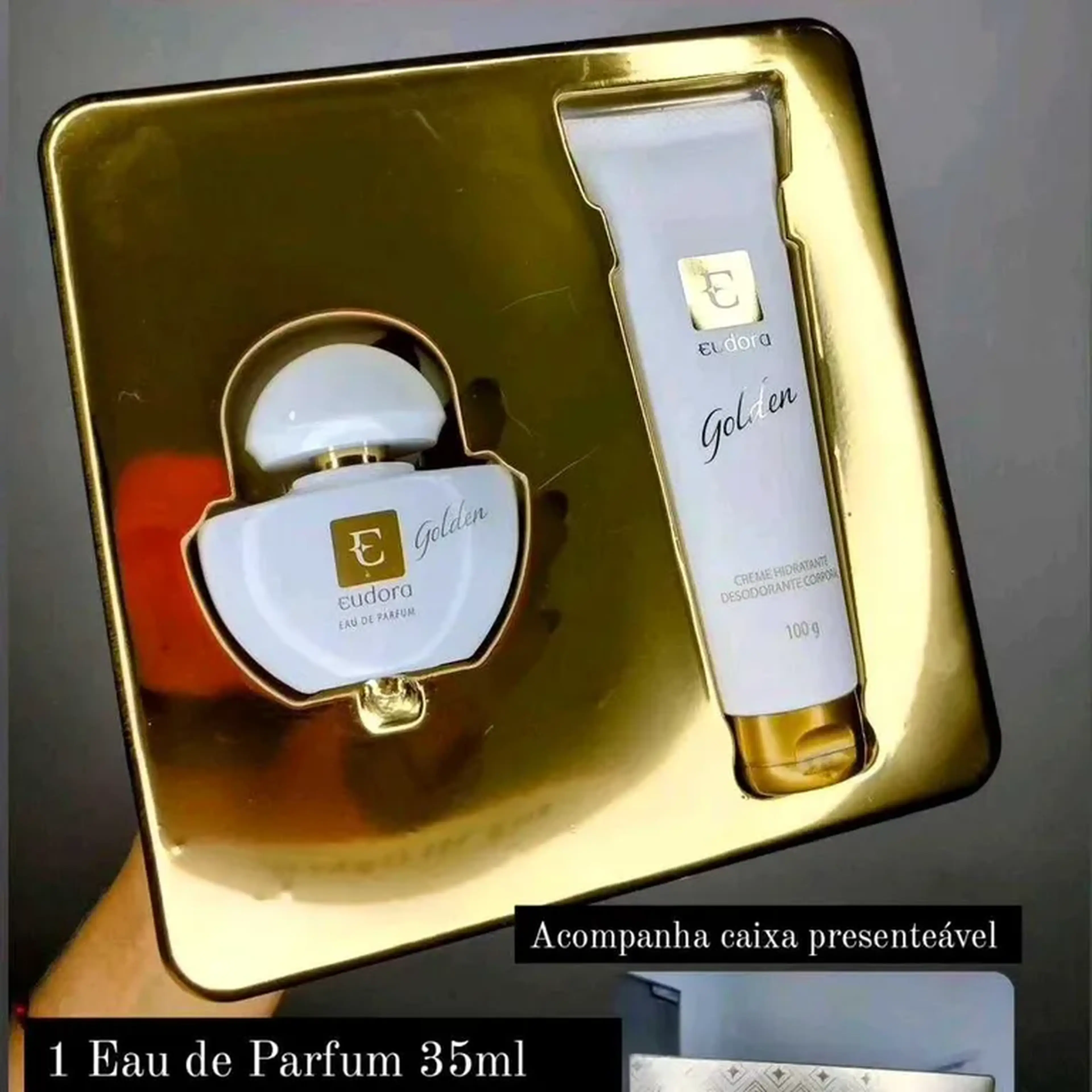 DIA DAS MÃES Presente Eudora Golden tamanho de bolsa imagem
