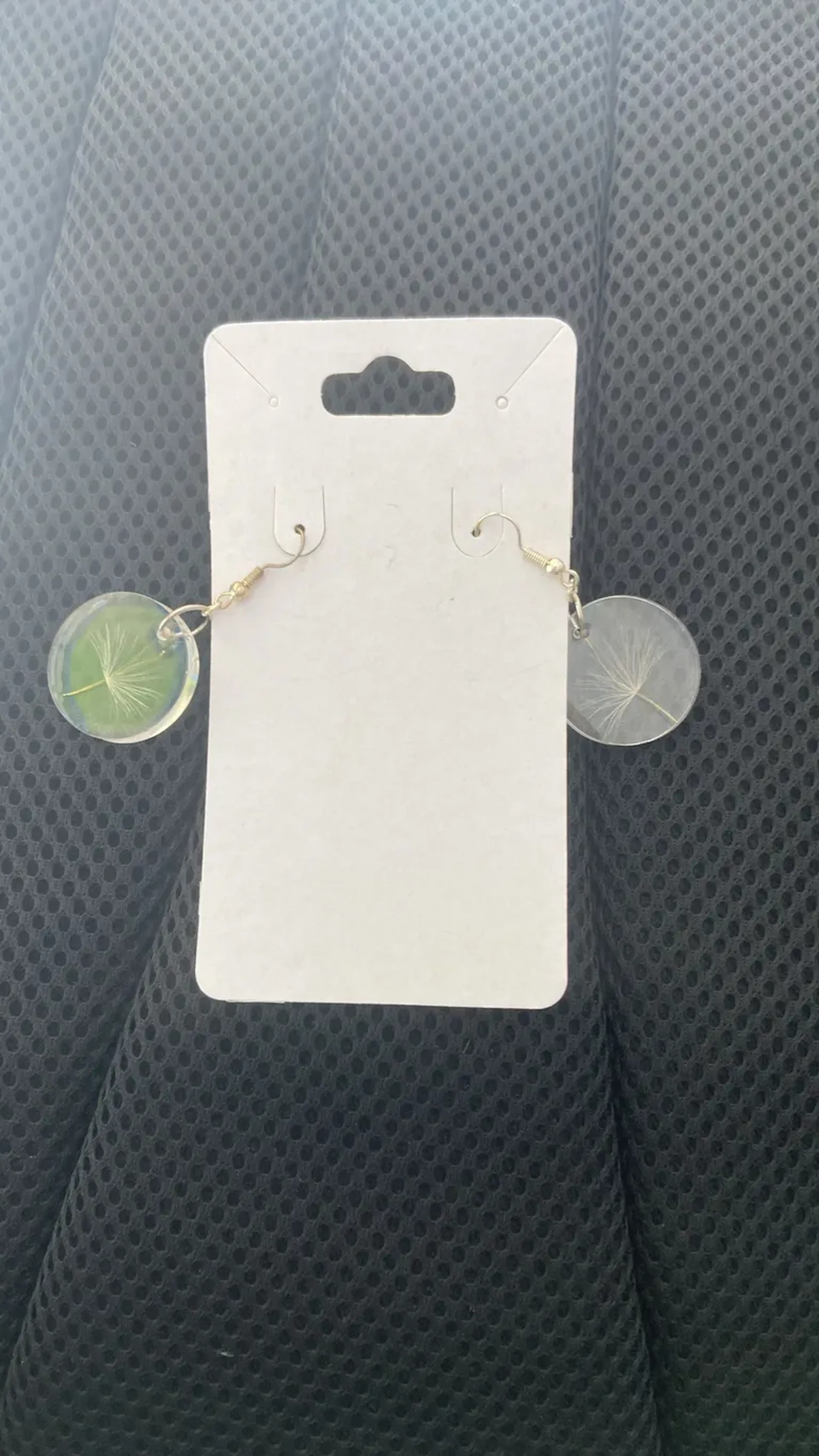 Brincos de Resina com Dente de Leão imagem