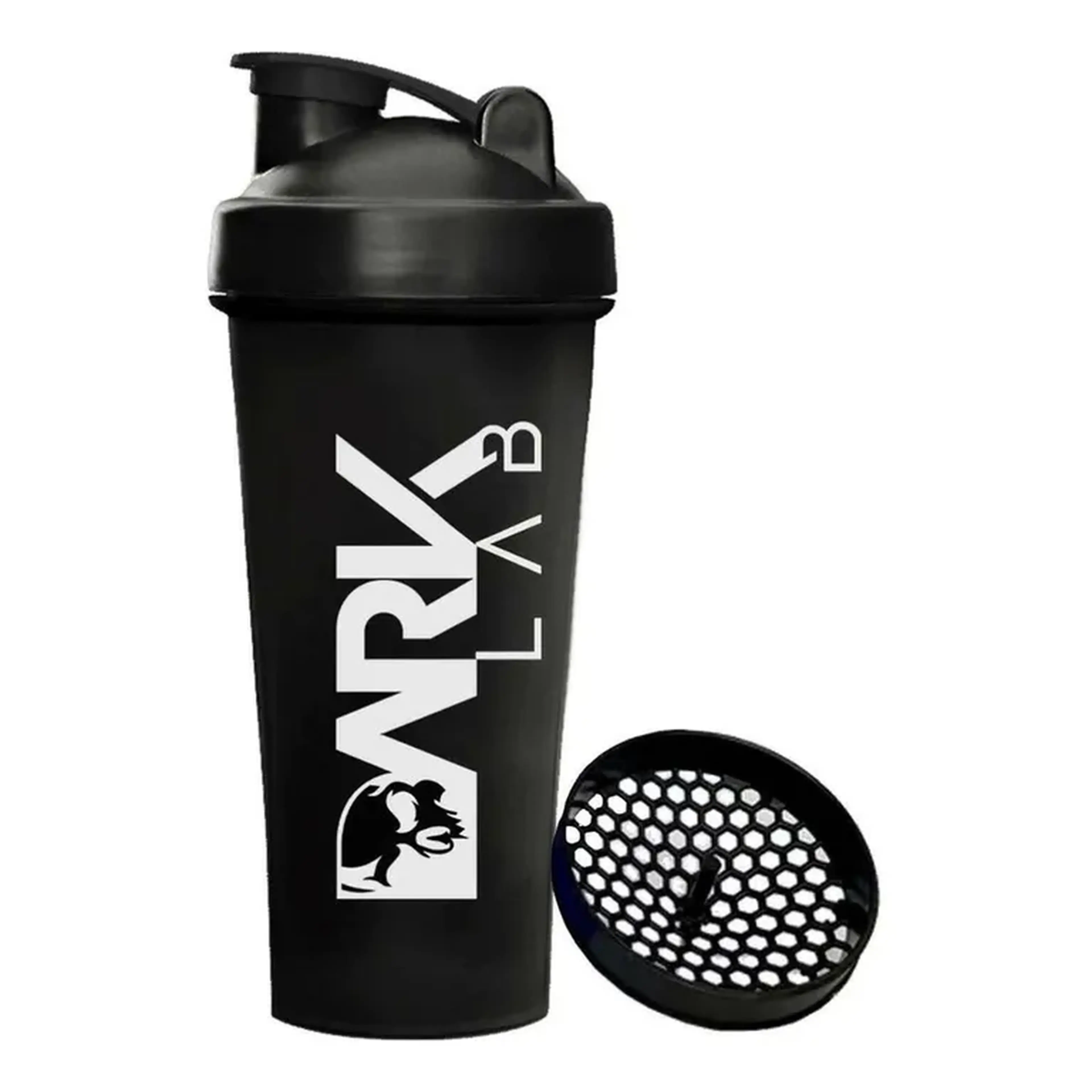 Coqueteleira Shaker Preta 700ml com Rede imagem