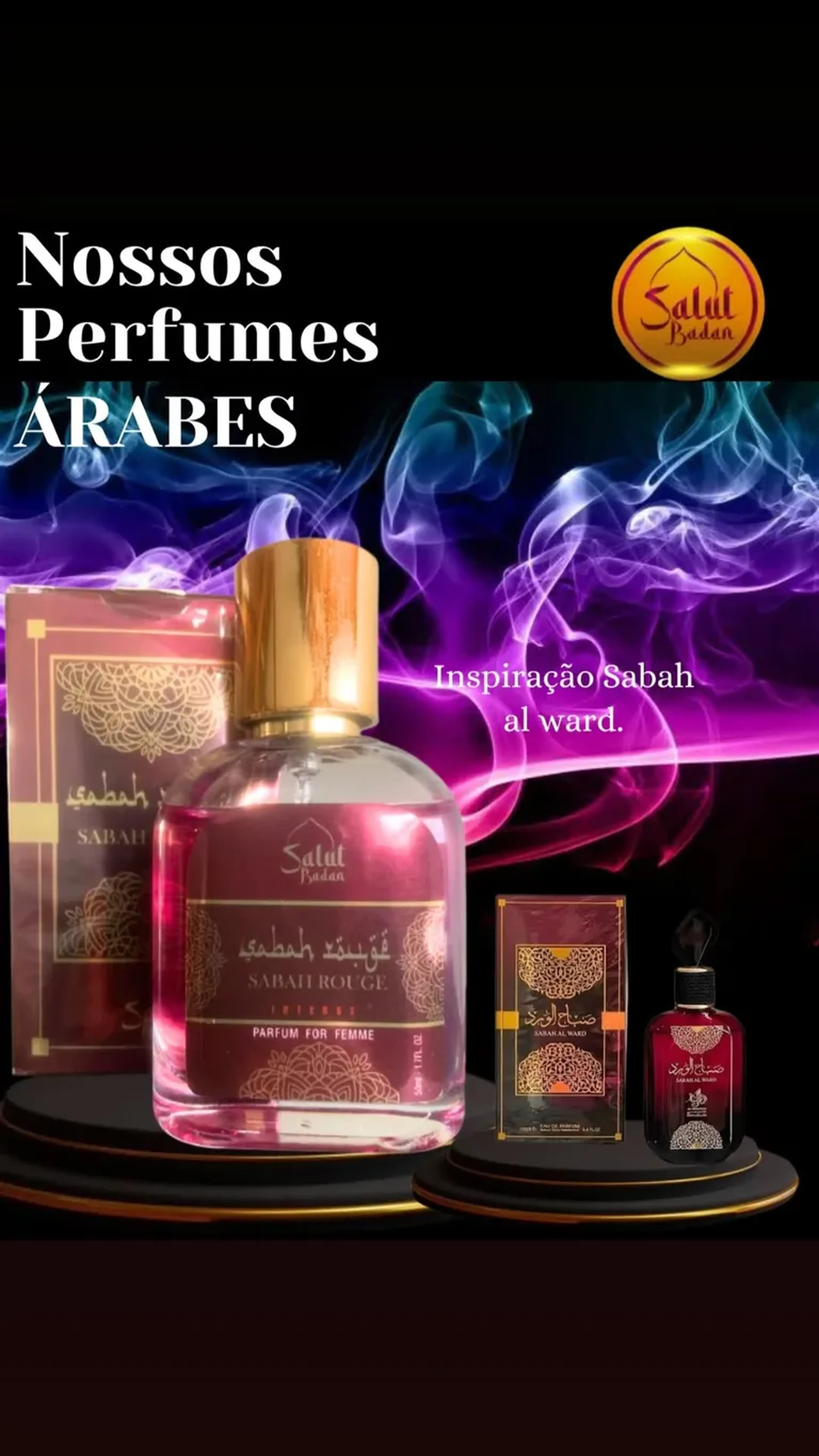 Sabah Al Ward - Premium Parfun - contratipo Árabe imagem