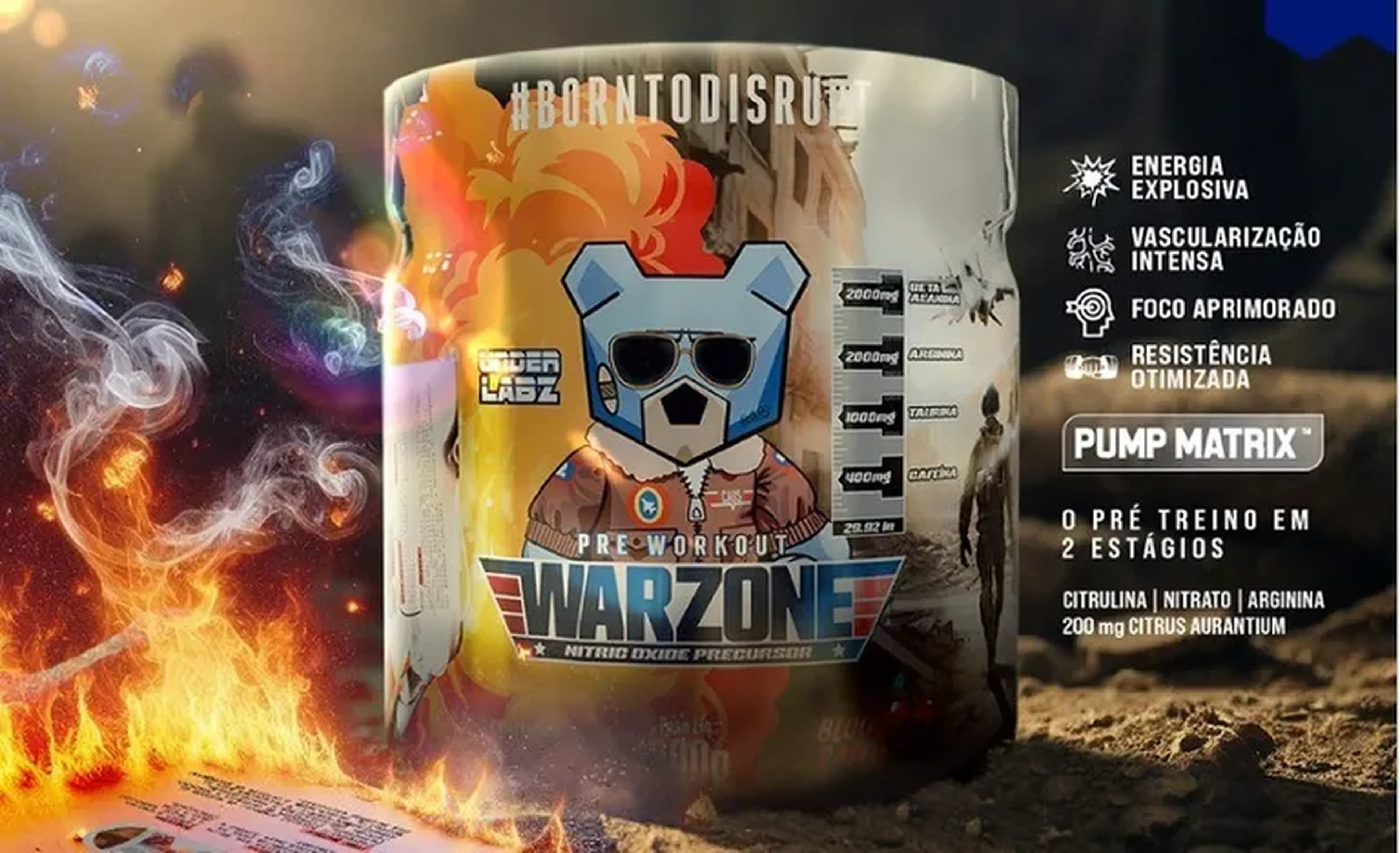 WARZONE- Blood Battle: Cereja com Laranja 150g under labz imagem