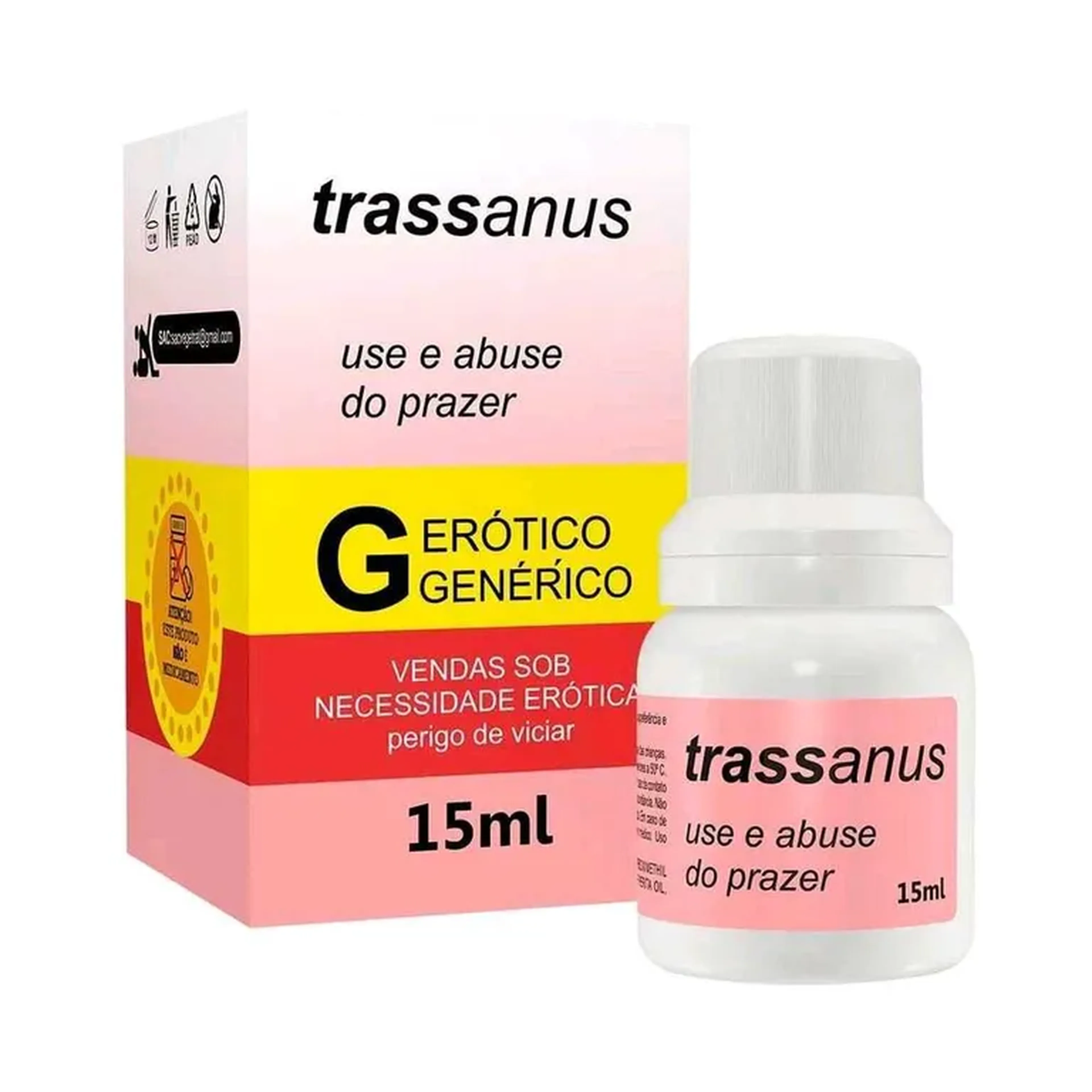 Trassanus Gel Anal Para Beijo Grego Sabor imagem