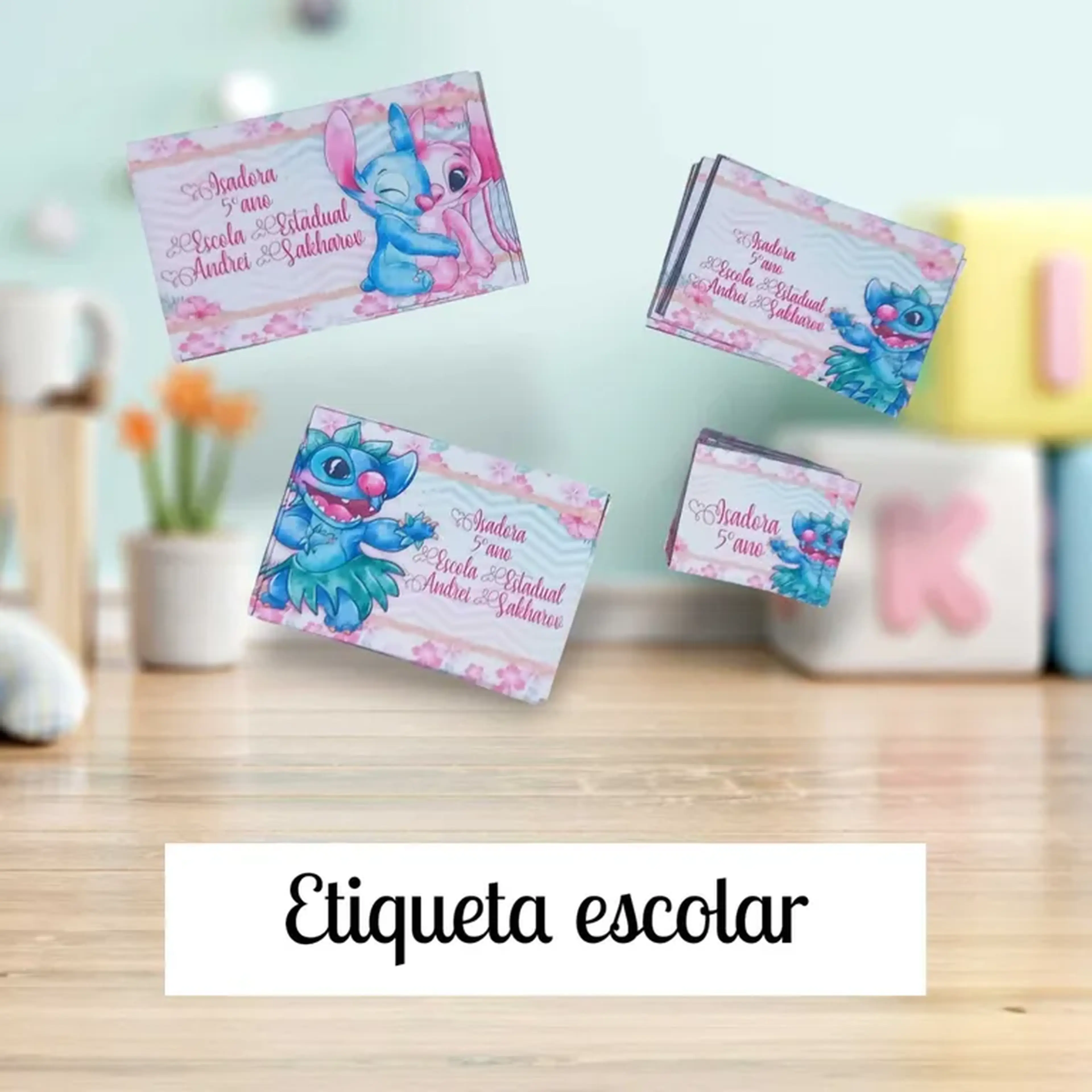 Etiqueta Escolar imagem