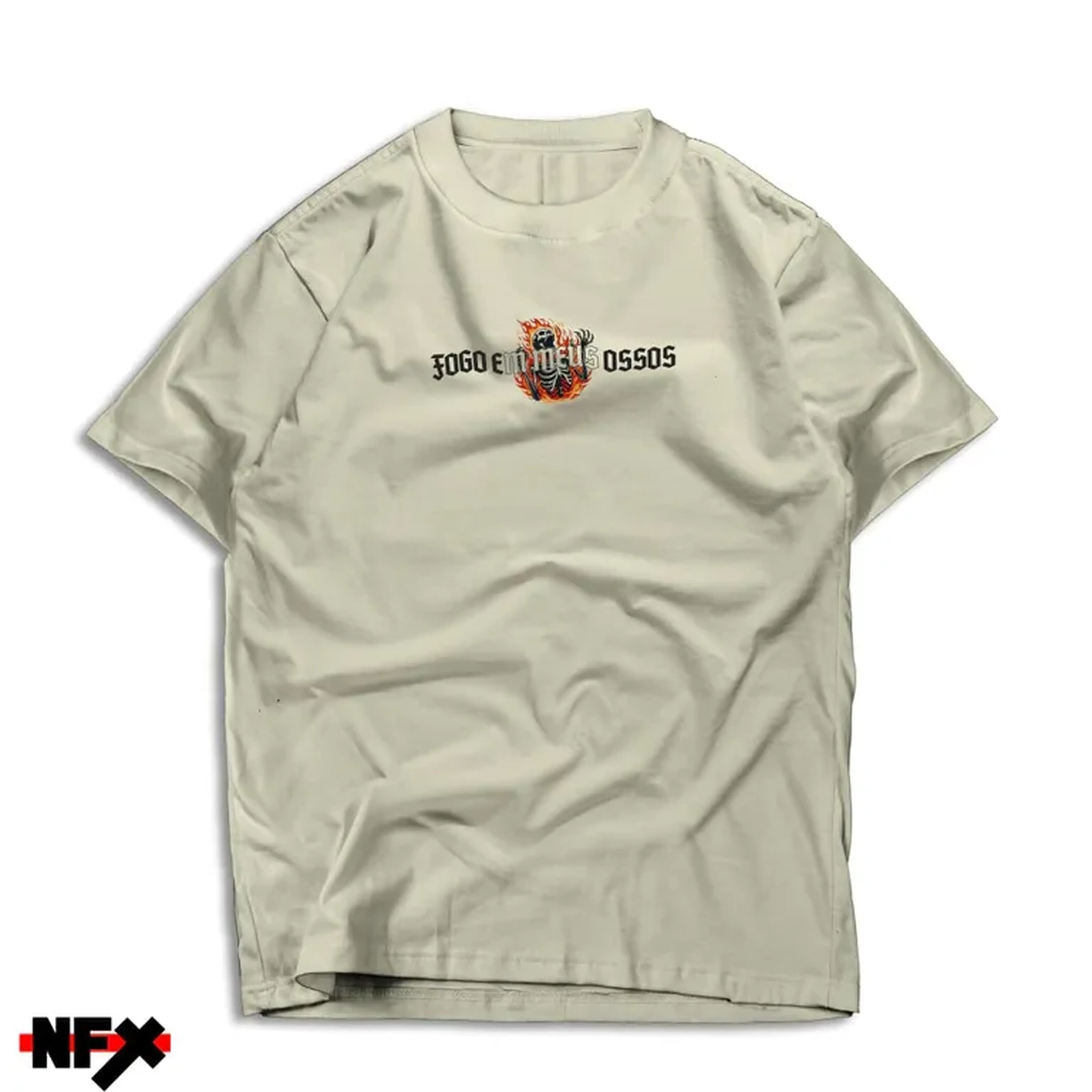 Camiseta Oversized: FOGO EM MEUS OSSOS TAM M,G,GG imagem