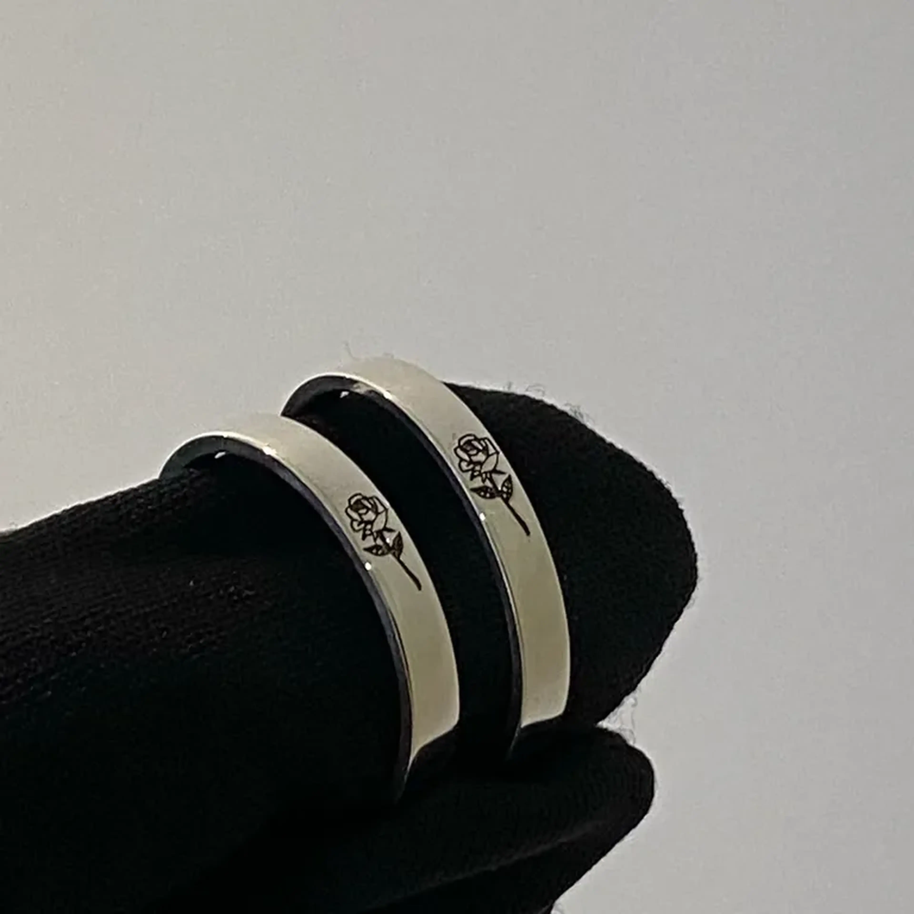 par de aliança 3mm reta imagem