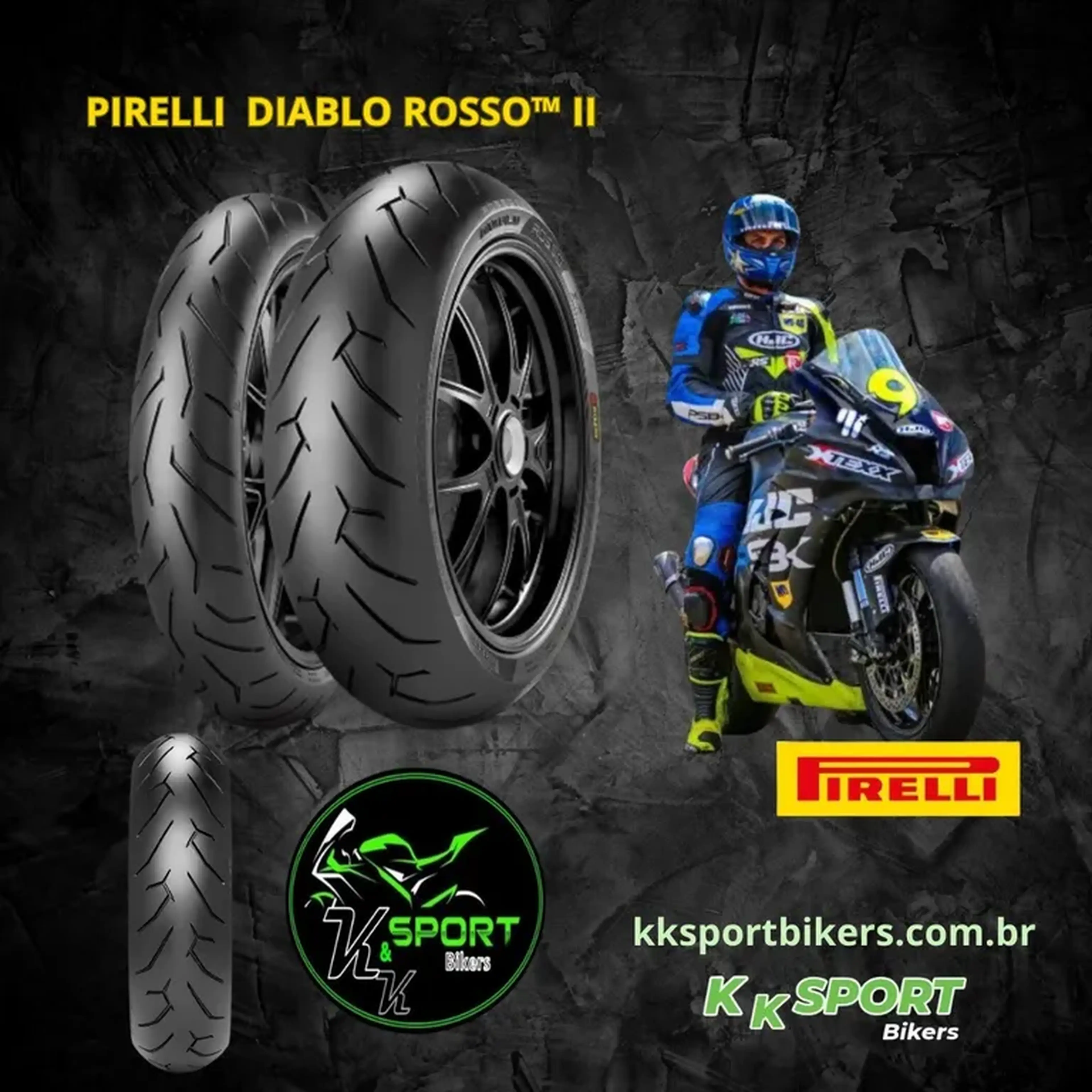 PAR PNEU D. ROSSO II 120-180 R17 imagem