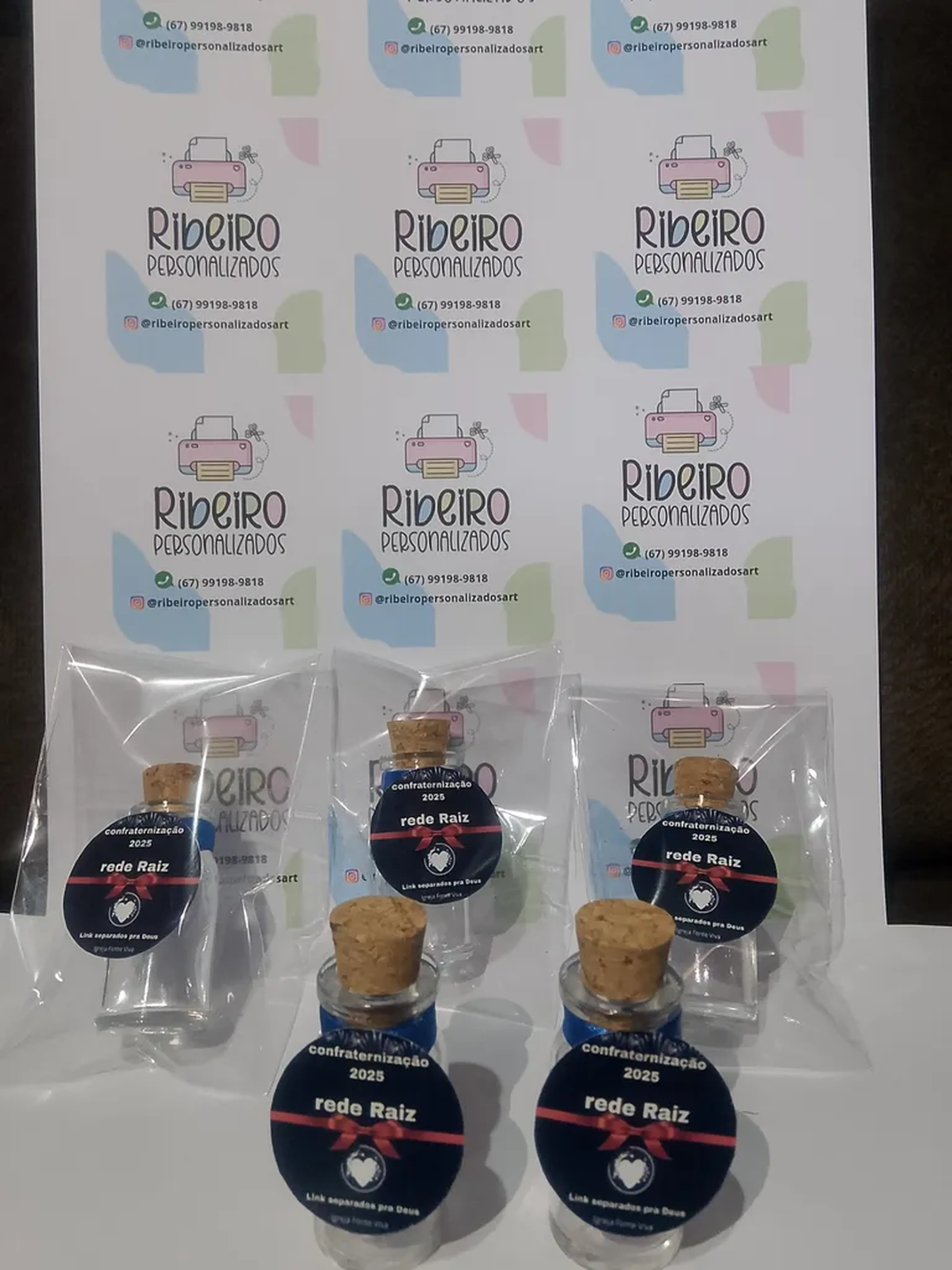 Lembrancinhas de frasco de vidro imagem
